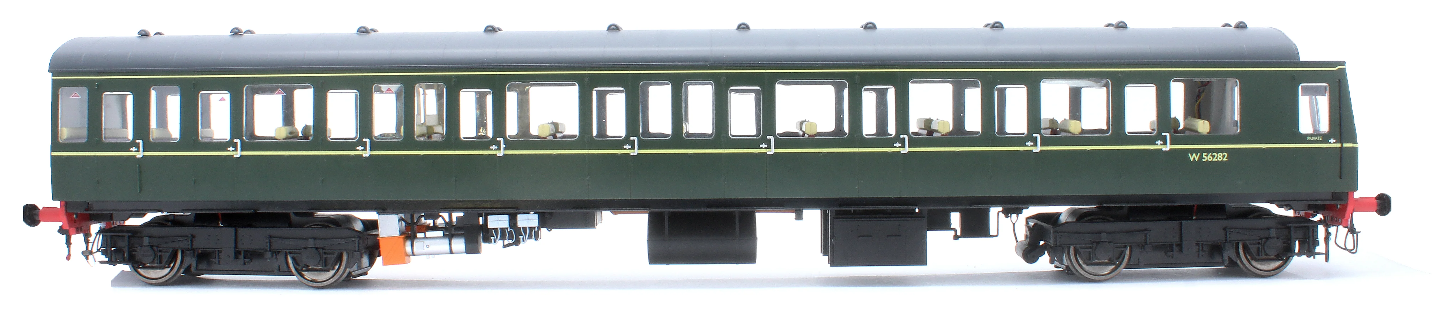 1240 Class 149 BR Green (Speed Whiskers) Unpowered DMU Trailer Car W56282 - Image 6