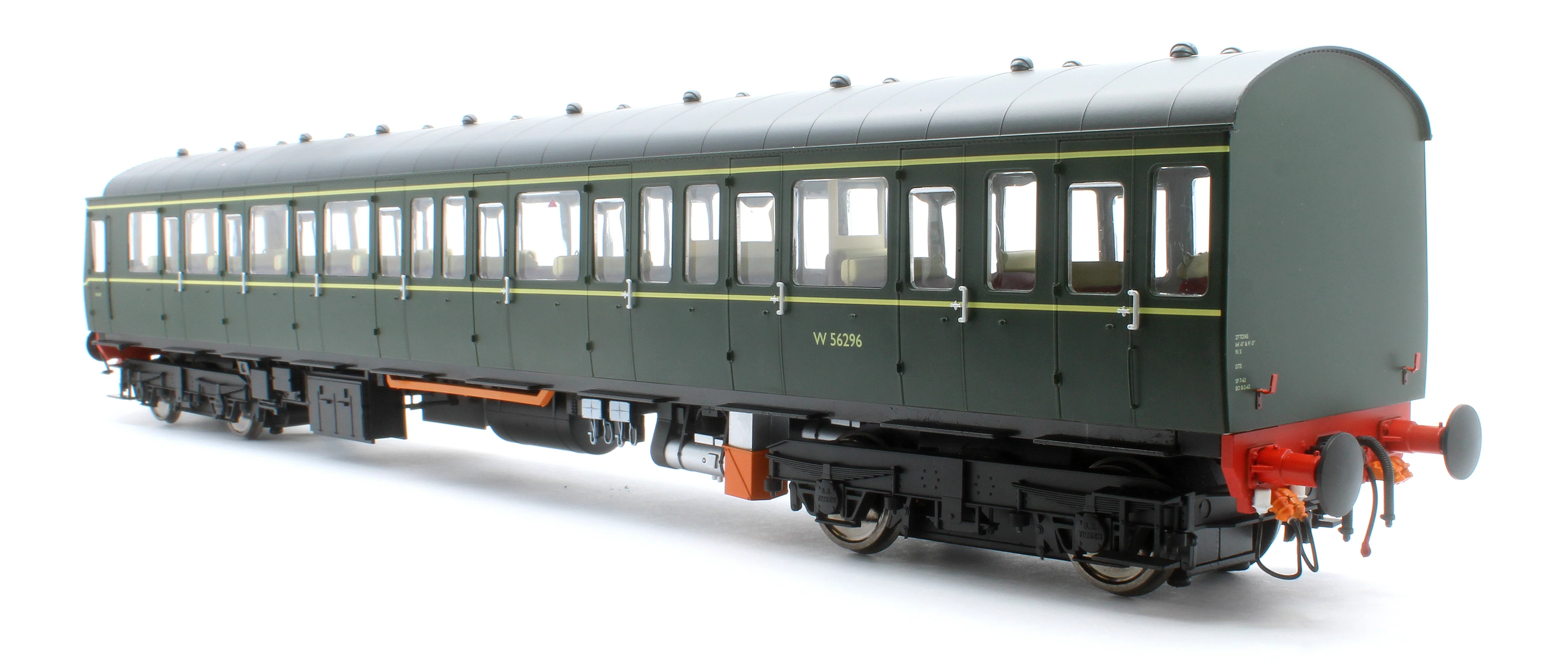 1251 Class 150 BR Green (Small Yellow Panel) Unpowered DMU Trailer Car W56296 - Image 4