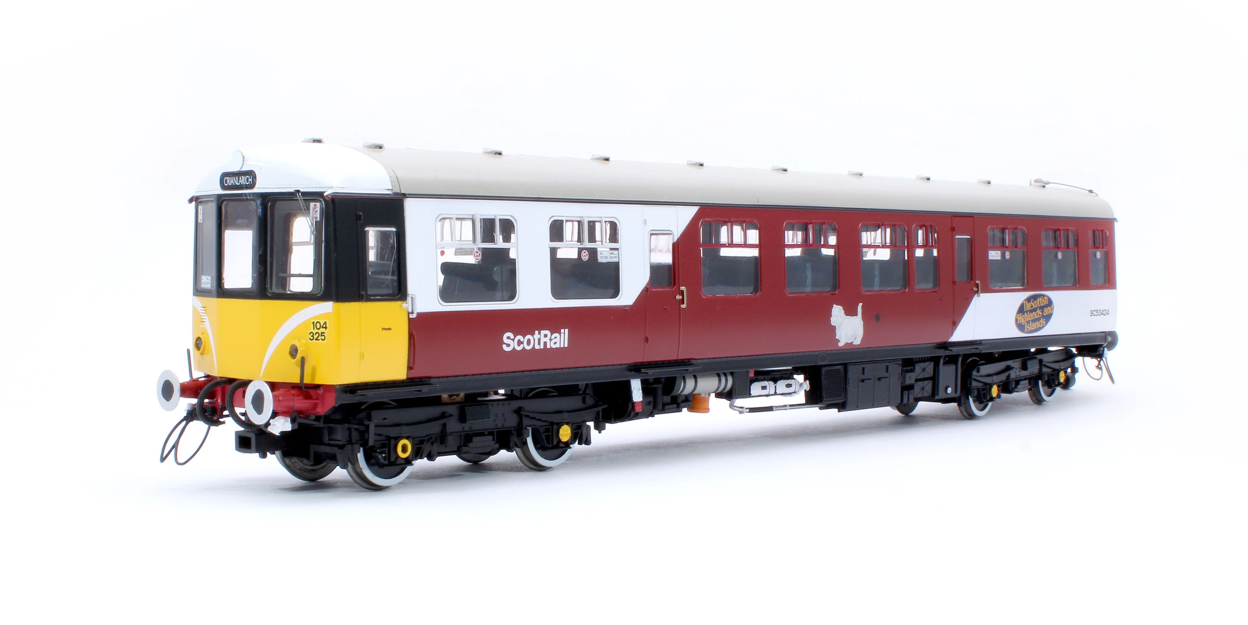 1456 Class 104 2 Car DMU SC53424/SC53434 ScotRail Mexican Bean - Image 3