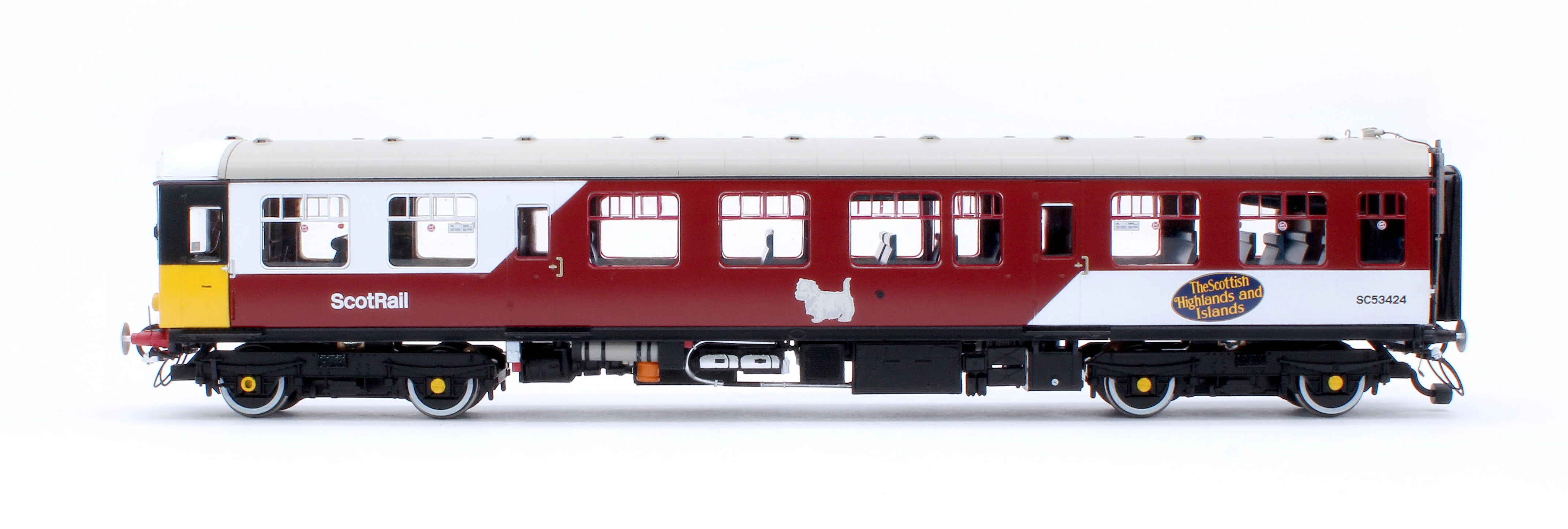 1456 Class 104 2 Car DMU SC53424/SC53434 ScotRail Mexican Bean - Image 4
