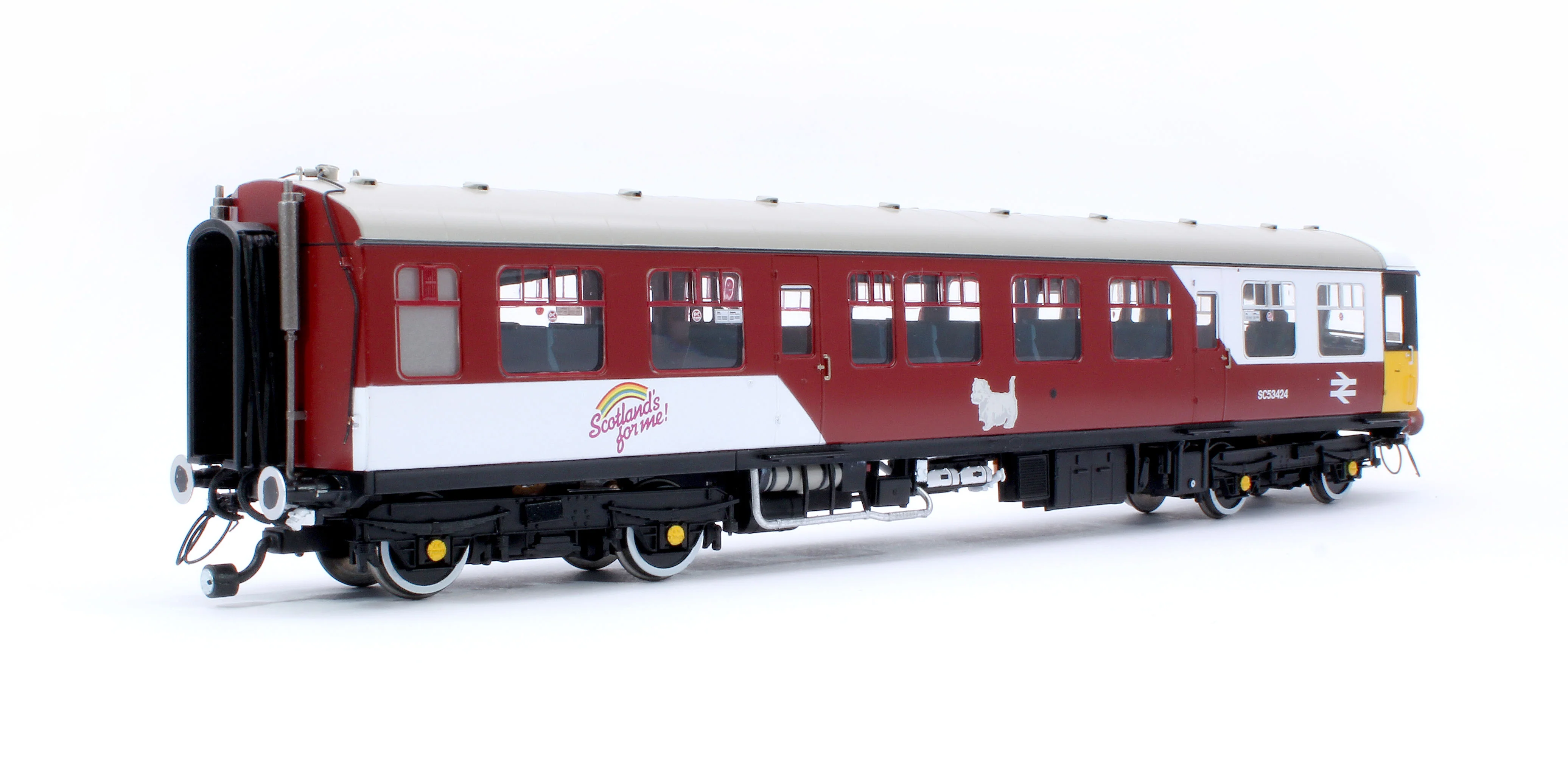 1456 Class 104 2 Car DMU SC53424/SC53434 ScotRail Mexican Bean - Image 5