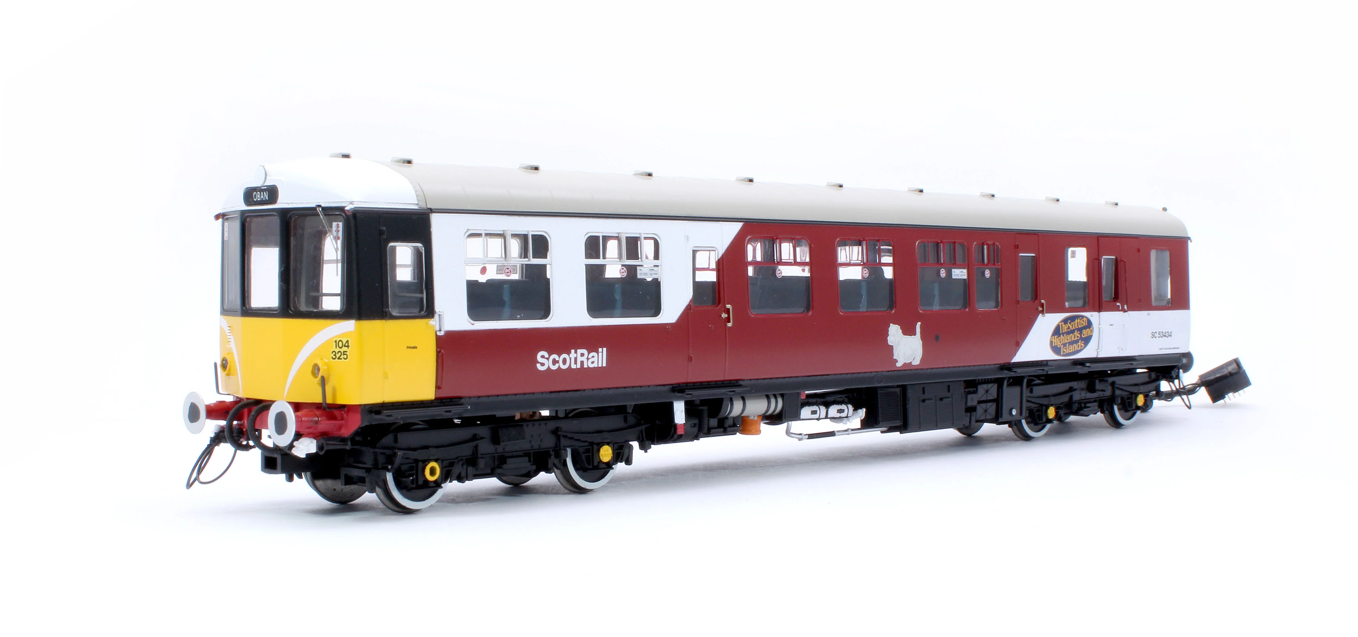 1456 Class 104 2 Car DMU SC53424/SC53434 ScotRail Mexican Bean - Image 9