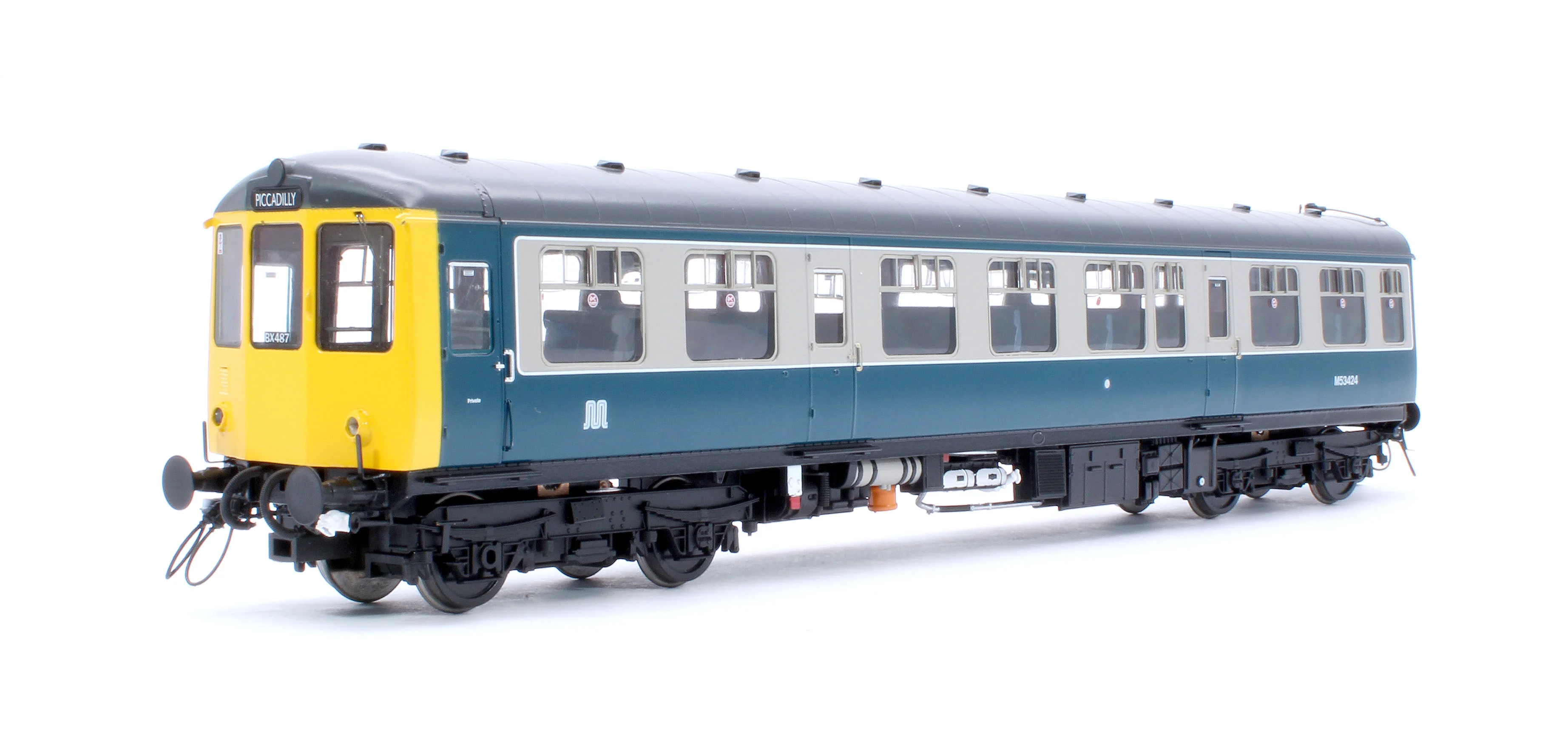1457 Class 104 3 Car DMU BX487 M53424/M59207/M53434 BR Blue/Grey - Image 9
