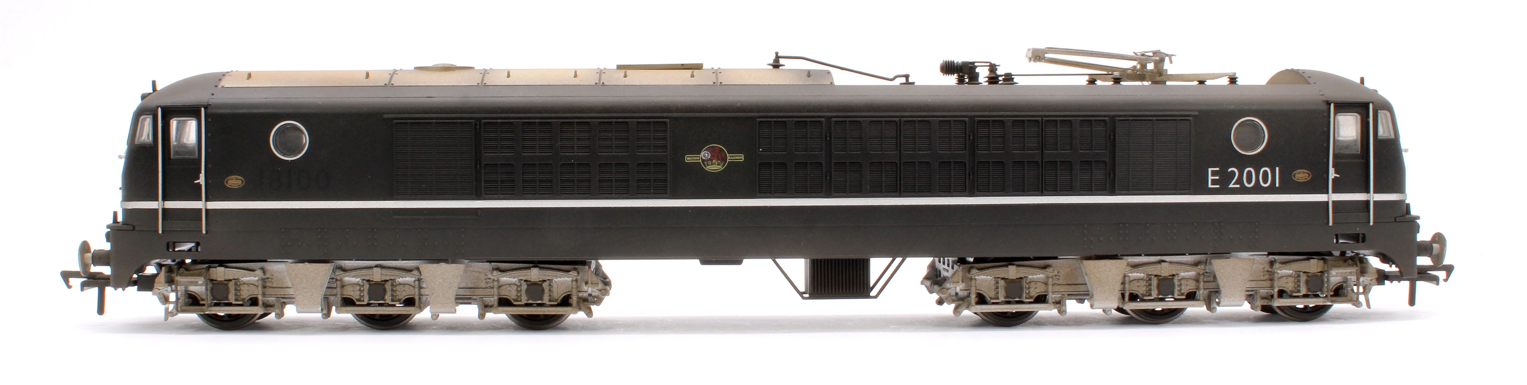 1812W Custom Weathered BR Class 80 E2001 (Rebuilt 18100 Gas Turbine) Electric Locomotive in BR Black (Late Crest) - Image 5