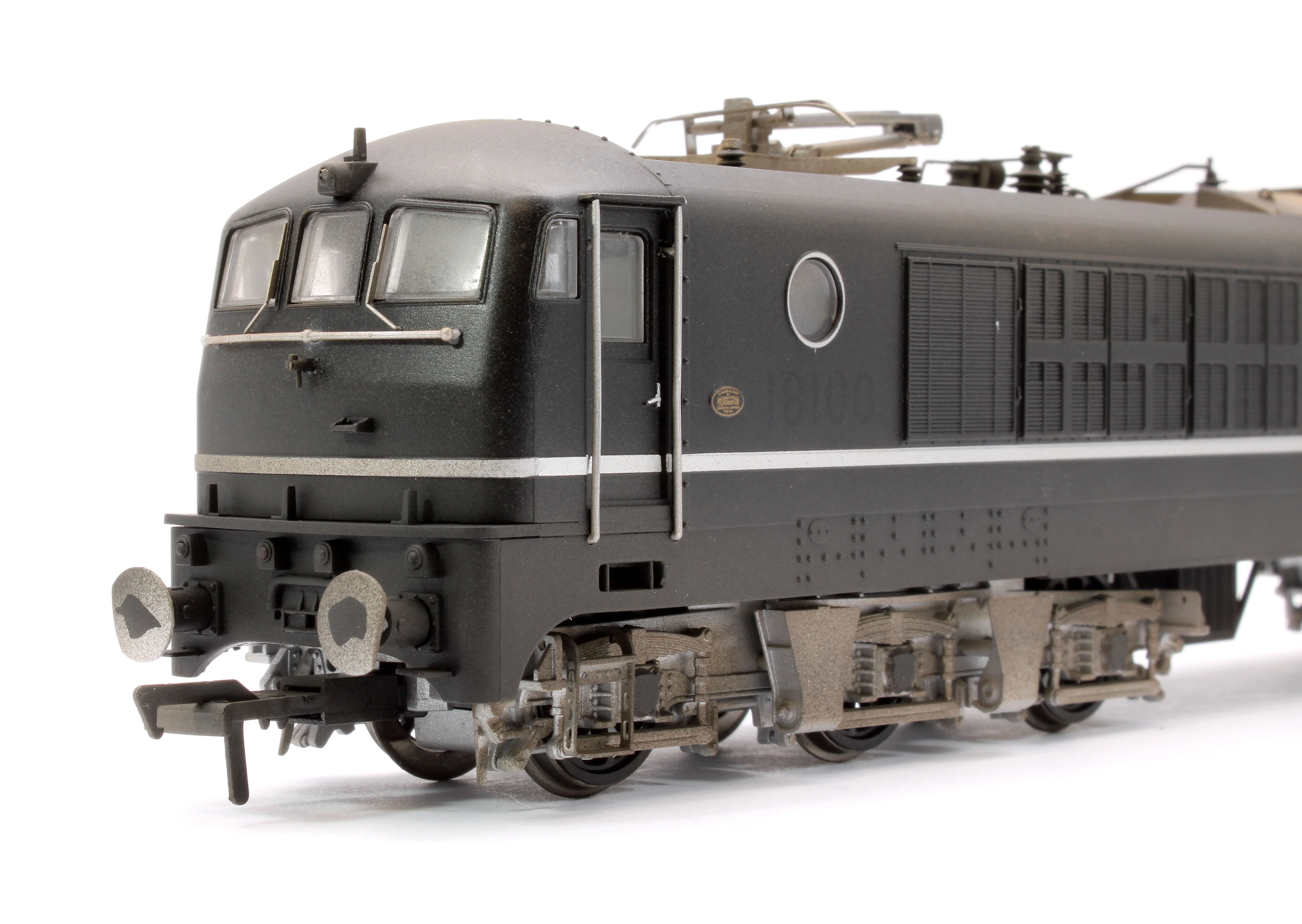 1812W Custom Weathered BR Class 80 E2001 (Rebuilt 18100 Gas Turbine) Electric Locomotive in BR Black (Late Crest) - Image 9
