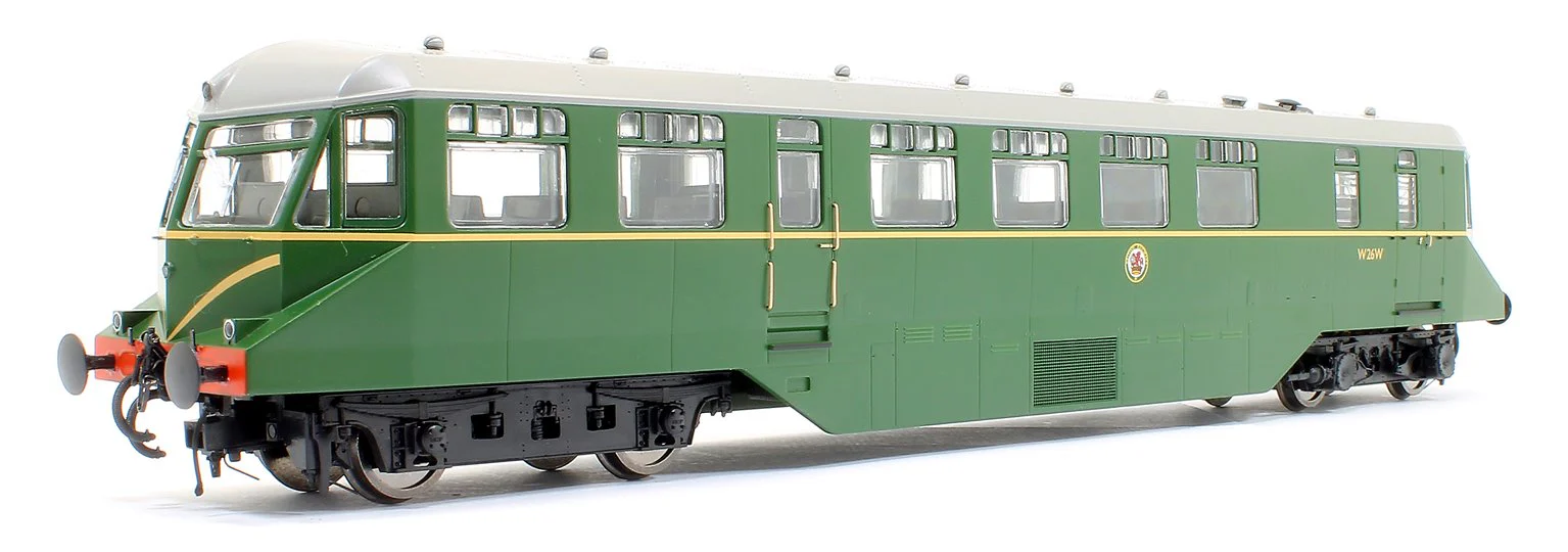 19405 GWR AEC Railcar GWR BR green with speed whiskers (dark grey roof) Diesel Locomotive