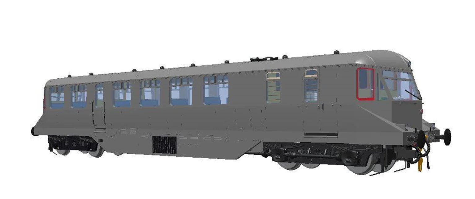 19405 GWR AEC Railcar GWR BR green with speed whiskers (dark grey roof) Diesel Locomotive - Image 3