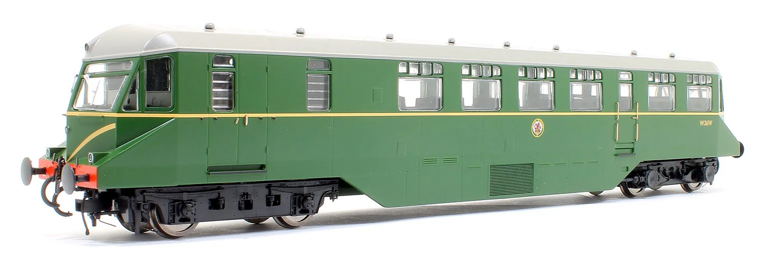 19405 GWR AEC Railcar GWR BR green with speed whiskers (dark grey roof) Diesel Locomotive - Image 5