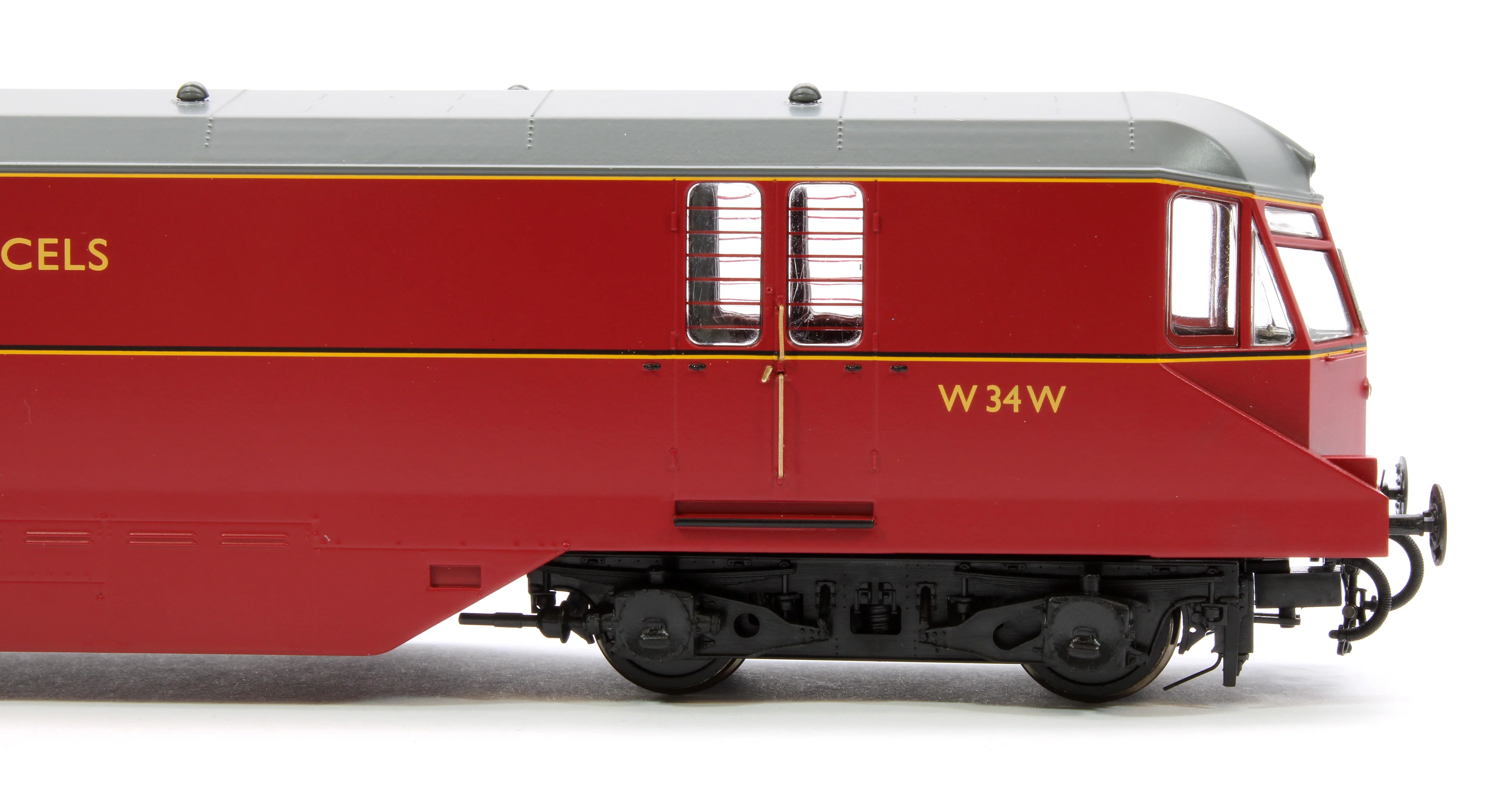 19431 GWR Parcels Railcar BR ‘Express Parcels’ Crimson No. W34W (Grey Roof) Diesel Locomotive - Image 6