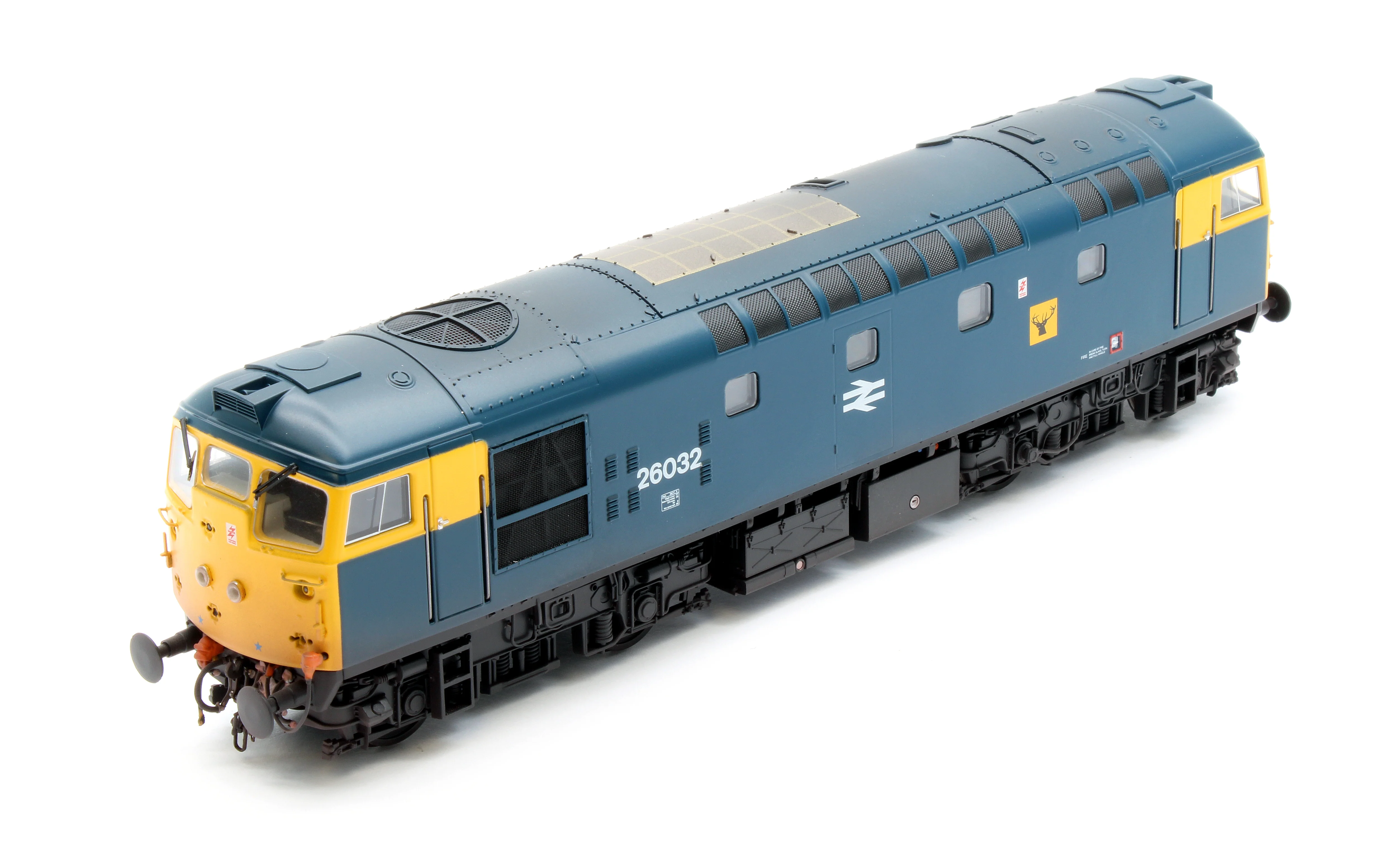2626 Class 26032 BR Blue (Highland Rail Stag) With Twin Headlights Diesel Locomotive - Weathered - Image 8