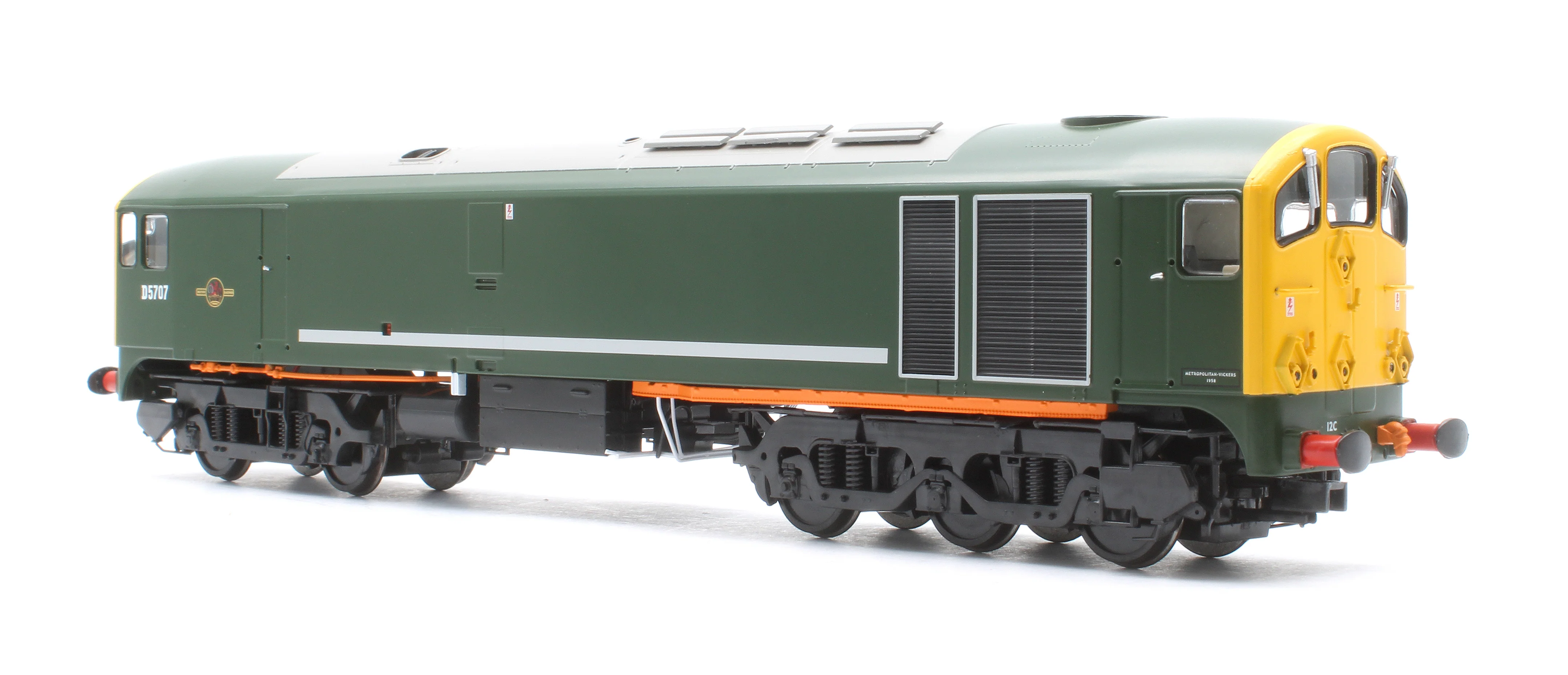 28023 Class 28 Co-Bo BR Green Full Yellow Ends D5707 Diesel Locomotive - DCC Sound - Image 2