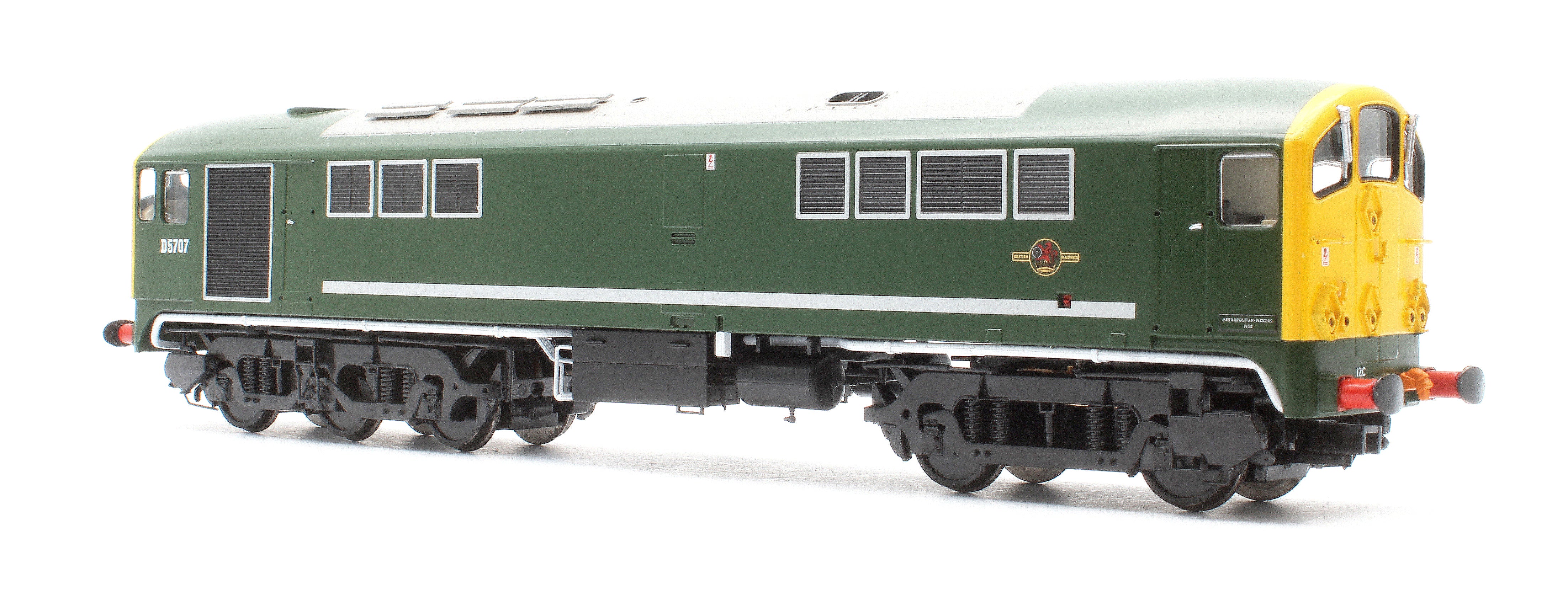 28023 Class 28 Co-Bo BR Green Full Yellow Ends D5707 Diesel Locomotive - DCC Sound - Image 4