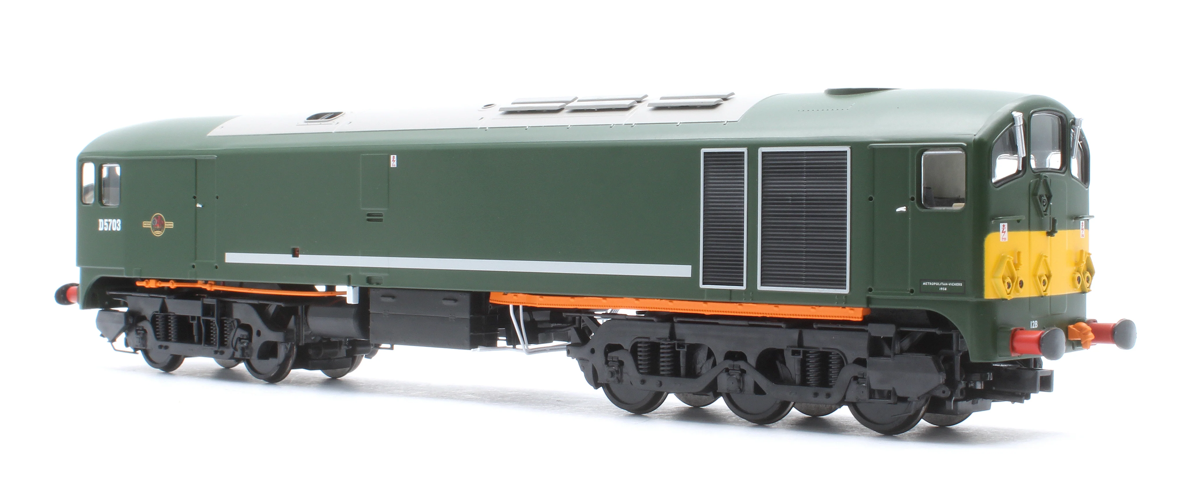2817 Class 28 Co-Bo BR Green Small Yellow Panels D5703 Diesel Locomotive - Image 2