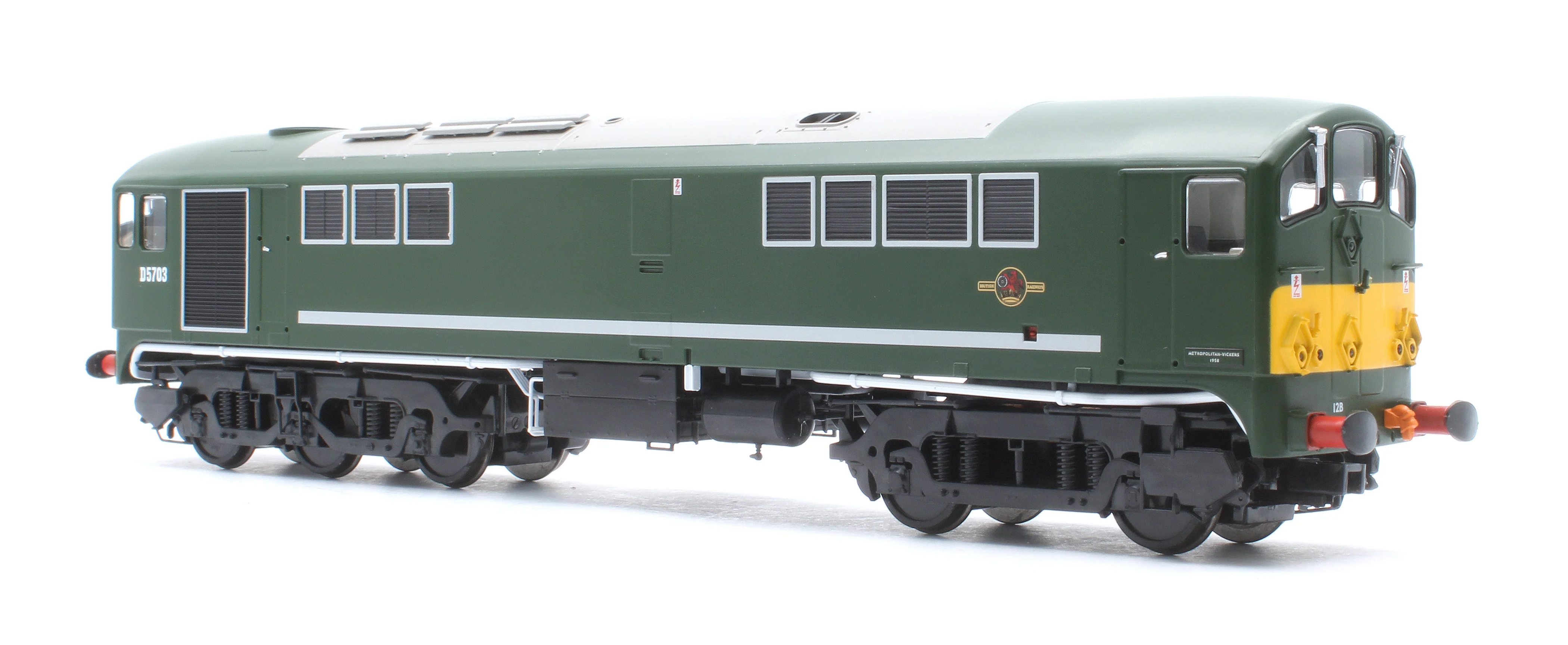 28173 Class 28 Co-Bo BR Green Small Yellow Panels D5703 Diesel Locomotive - DCC Sound - Image 4