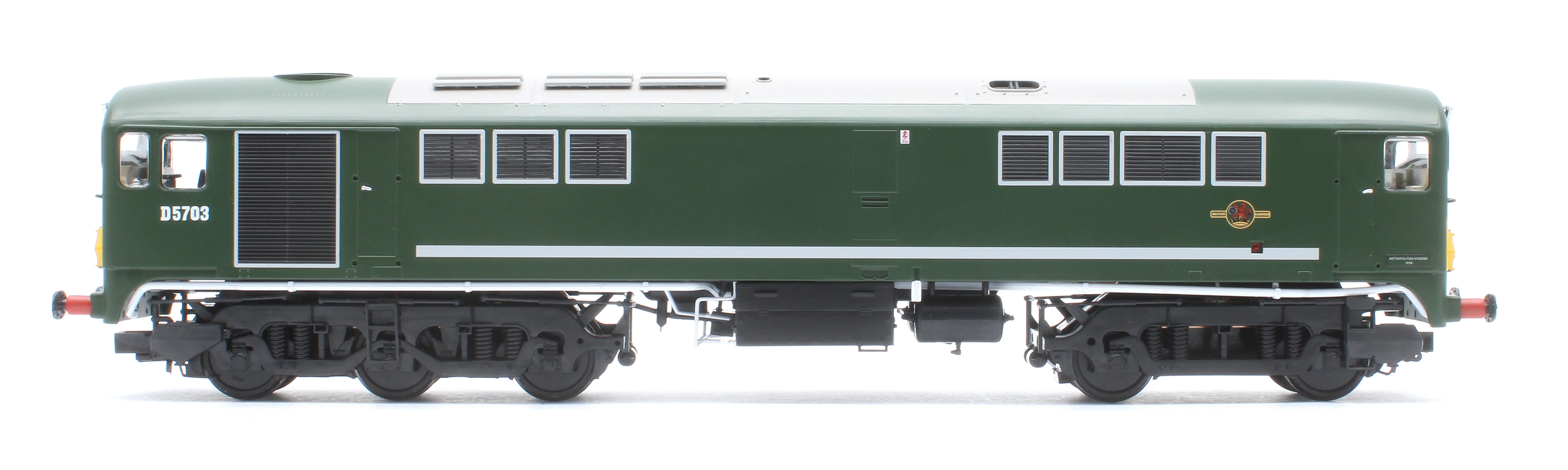 28173 Class 28 Co-Bo BR Green Small Yellow Panels D5703 Diesel Locomotive - DCC Sound - Image 5