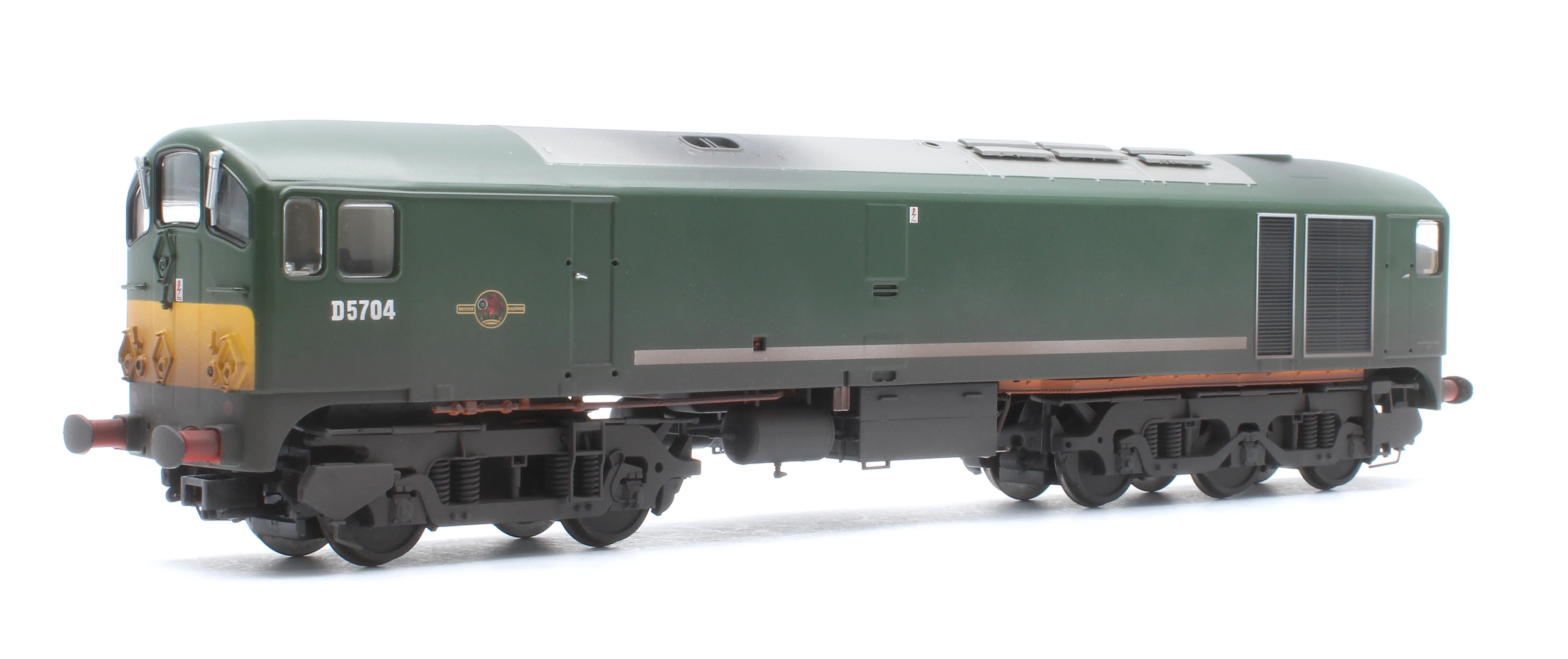 28183 Class 28 Co-Bo BR Green Small Yellow Panels D5704 Diesel Locomotive - DCC Sound & Weathered