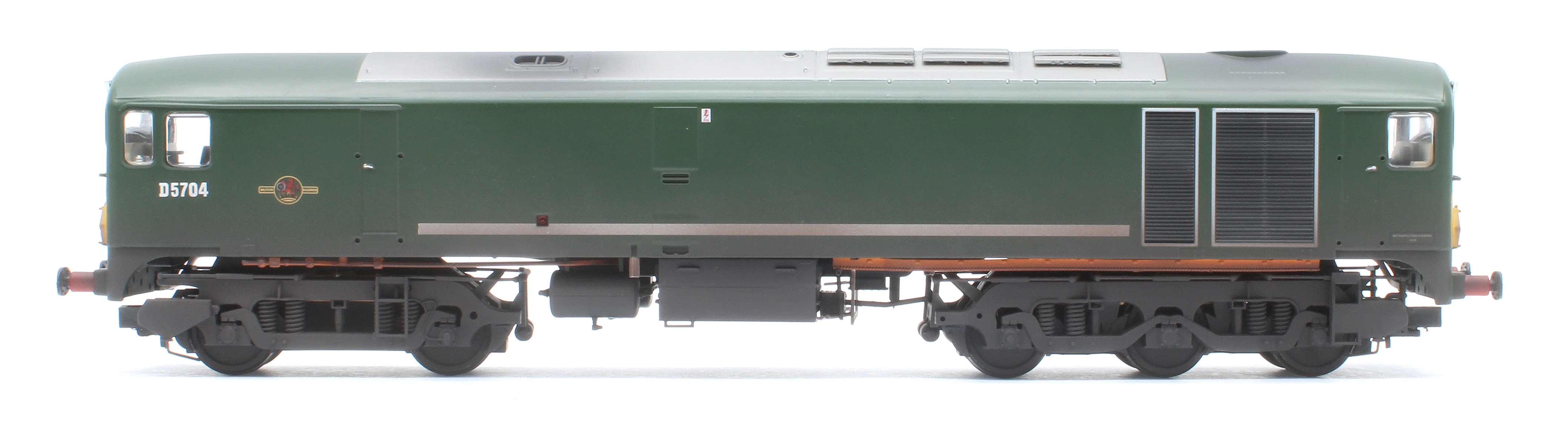 28183 Class 28 Co-Bo BR Green Small Yellow Panels D5704 Diesel Locomotive - DCC Sound & Weathered - Image 6