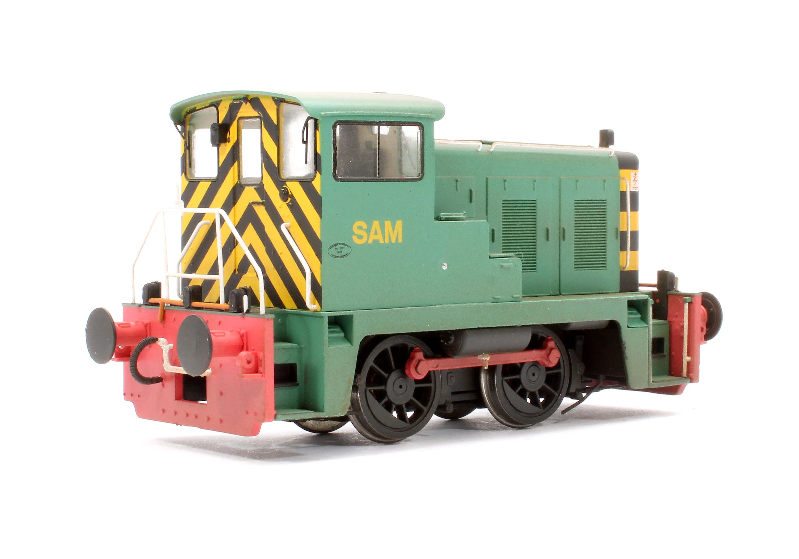 2850 Class 02 'SAM' (ex-D2868) Industrial Plain Green Diesel Locomotive - Weathered - Image 3