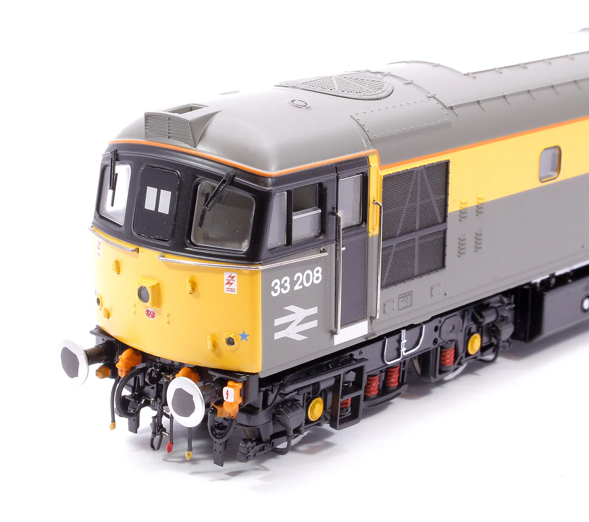 3388 Class 33/2 33208 BR Railtour Grey/Yellow (headlight) Diesel Locomotive - Image 8