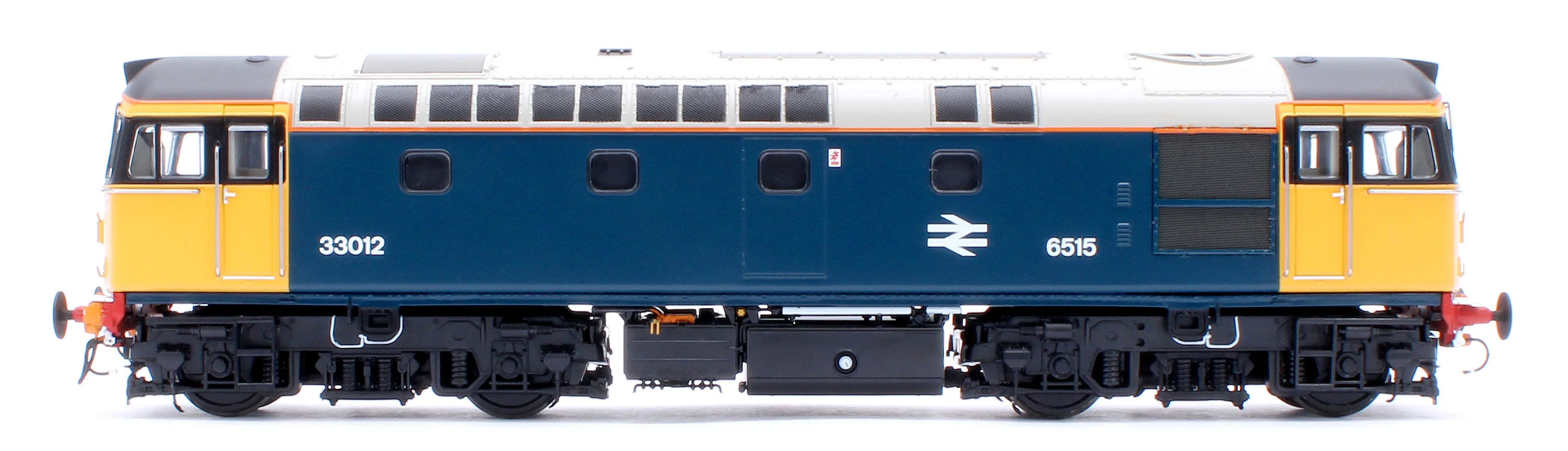 34213 Class 33/0 BR Blue No.33012 (Yellow Cabs/HI Headlights) Diesel Locomotive - DCC Sound - Image 2