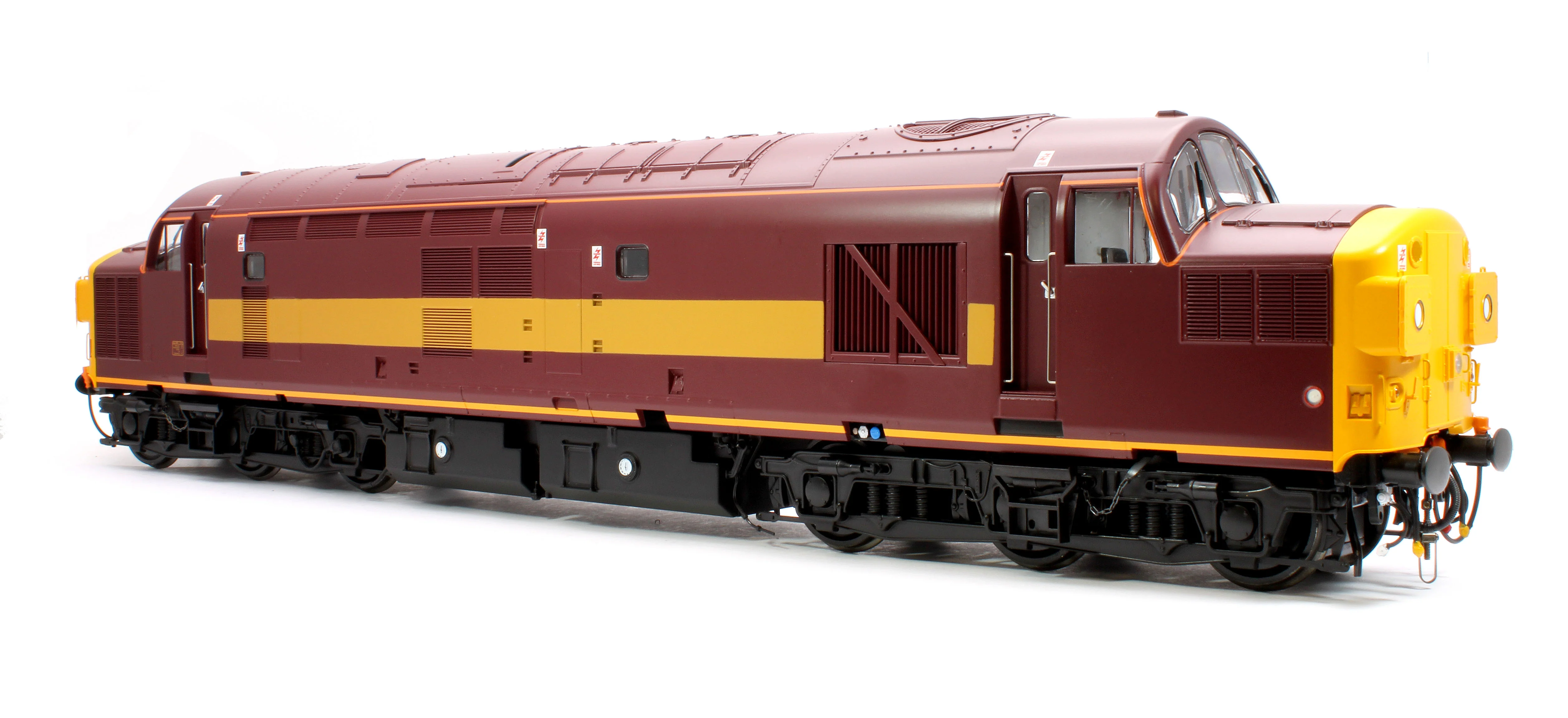 3726 Class 37/0 (split headcode) EW&S Red/Gold unnumbered Diesel Locomotive - Image 4