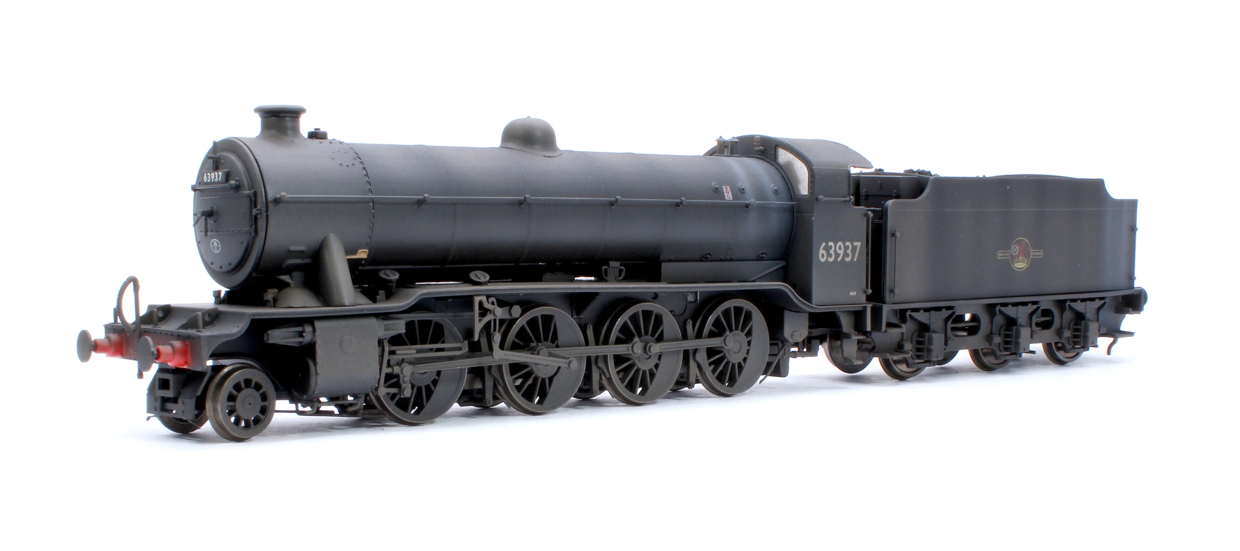3901W Custom Weathered Class O2/2 'Tango' BR Late Crest Black No.63937 (GN Cab/LNER Flush-Sided Tender) Steam Locomotive
