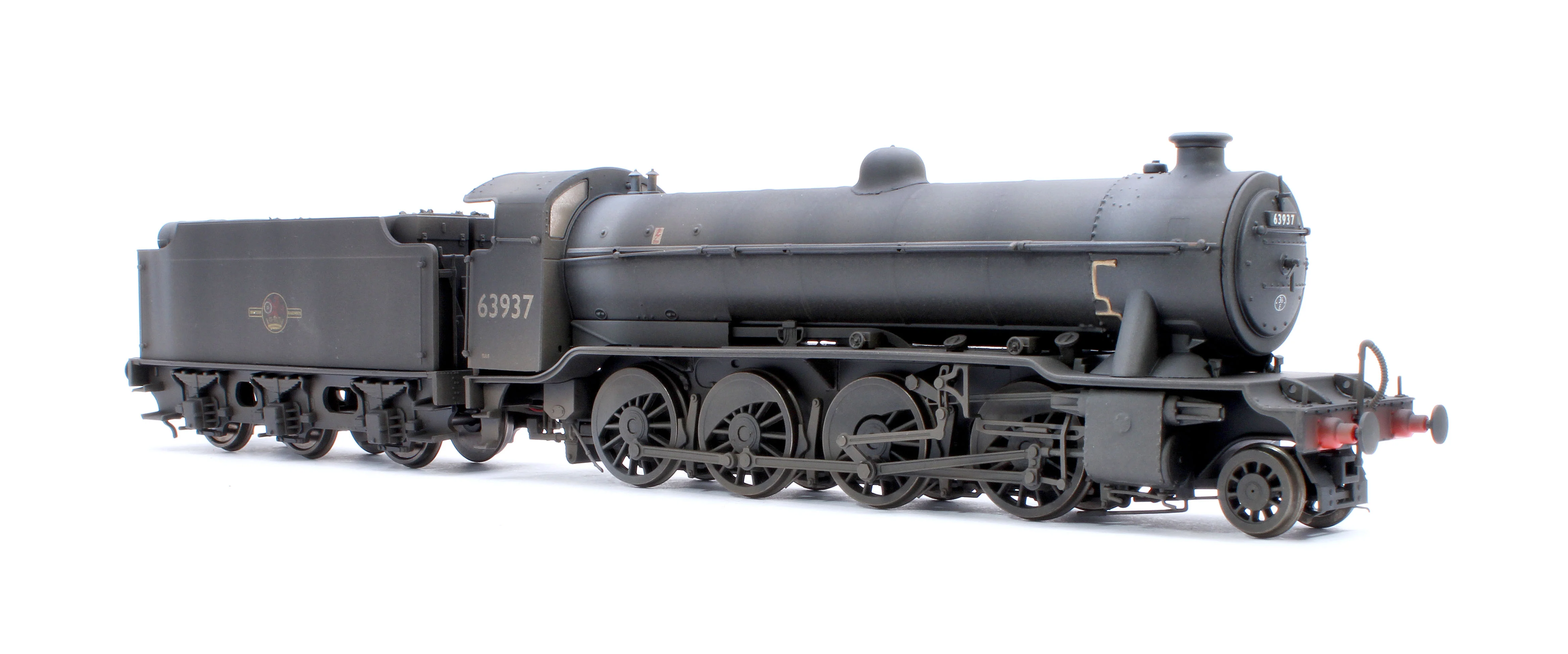 3901W Custom Weathered Class O2/2 'Tango' BR Late Crest Black No.63937 (GN Cab/LNER Flush-Sided Tender) Steam Locomotive - Image 5
