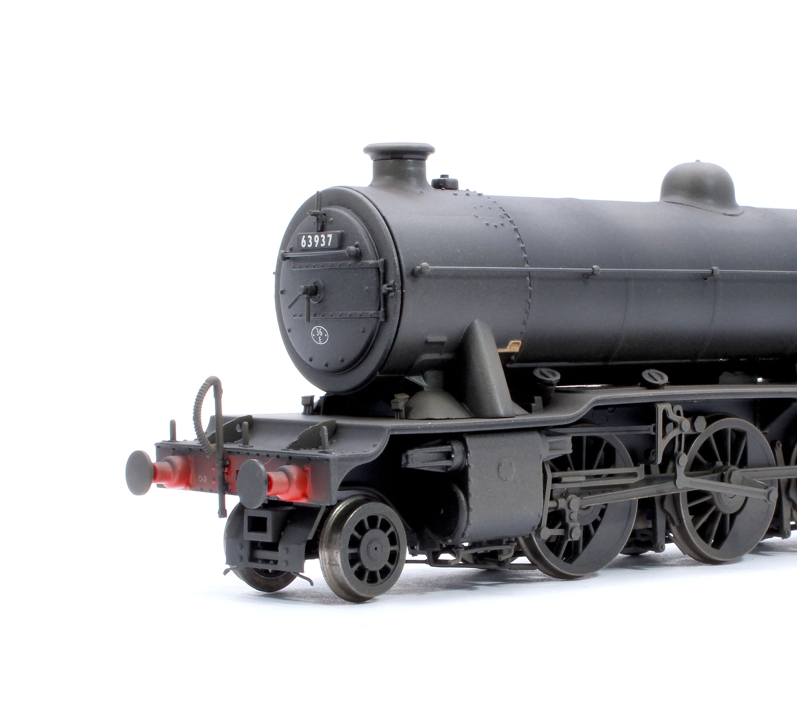 3901W Custom Weathered Class O2/2 'Tango' BR Late Crest Black No.63937 (GN Cab/LNER Flush-Sided Tender) Steam Locomotive - Image 7