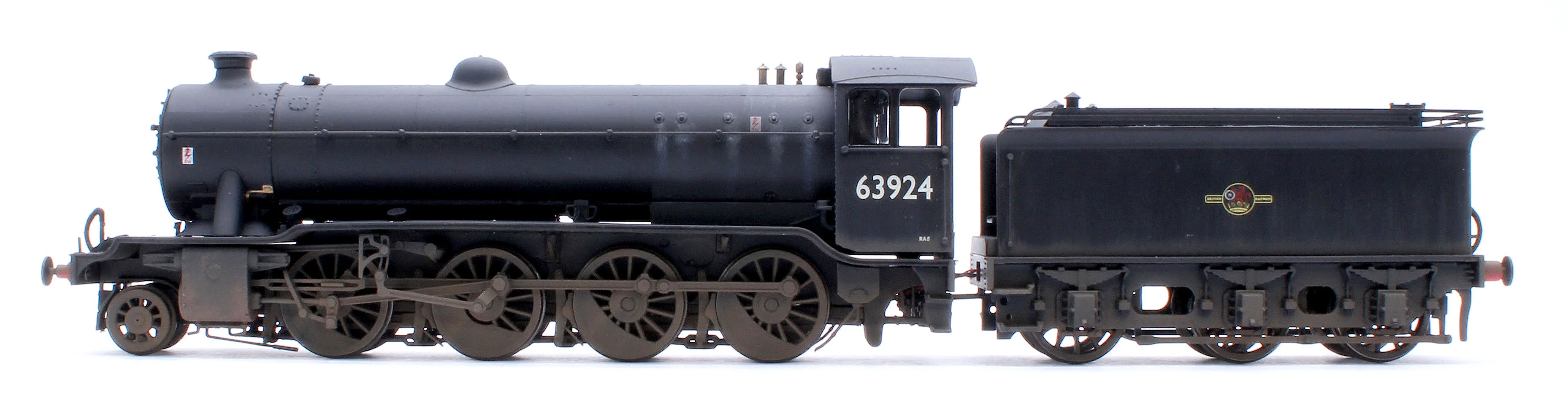 3941W Custom Weathered Class O2/4 'Tango' BR Early Emblem Black No.63924 (LNER Cab/GN Tender) Steam Locomotive - Image 2