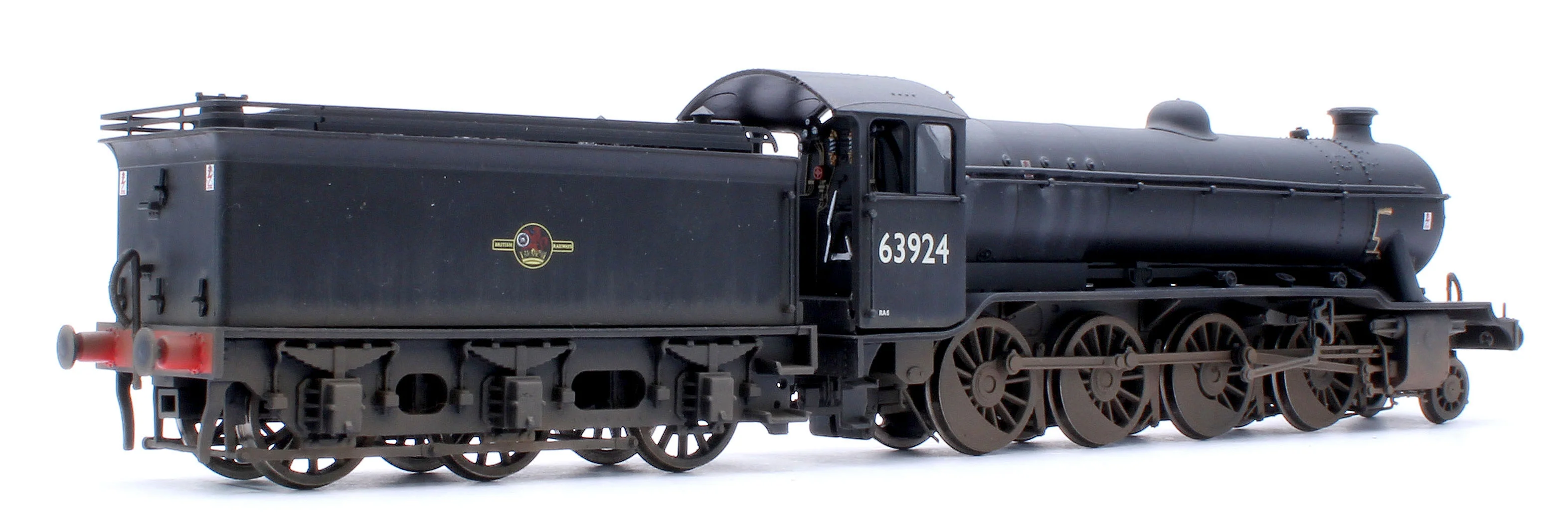 3941W Custom Weathered Class O2/4 'Tango' BR Early Emblem Black No.63924 (LNER Cab/GN Tender) Steam Locomotive - Image 4