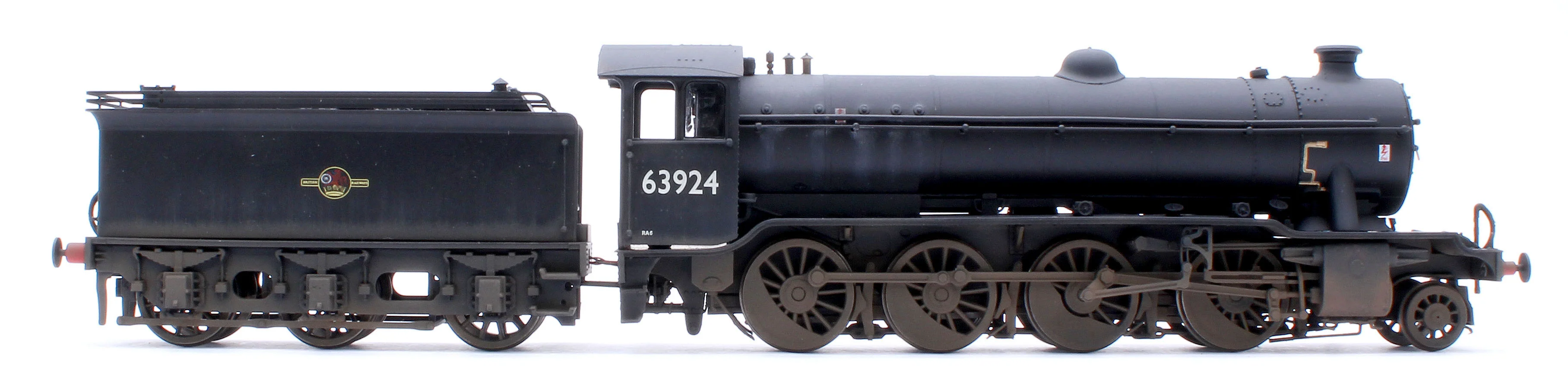 3941W Custom Weathered Class O2/4 'Tango' BR Early Emblem Black No.63924 (LNER Cab/GN Tender) Steam Locomotive - Image 5