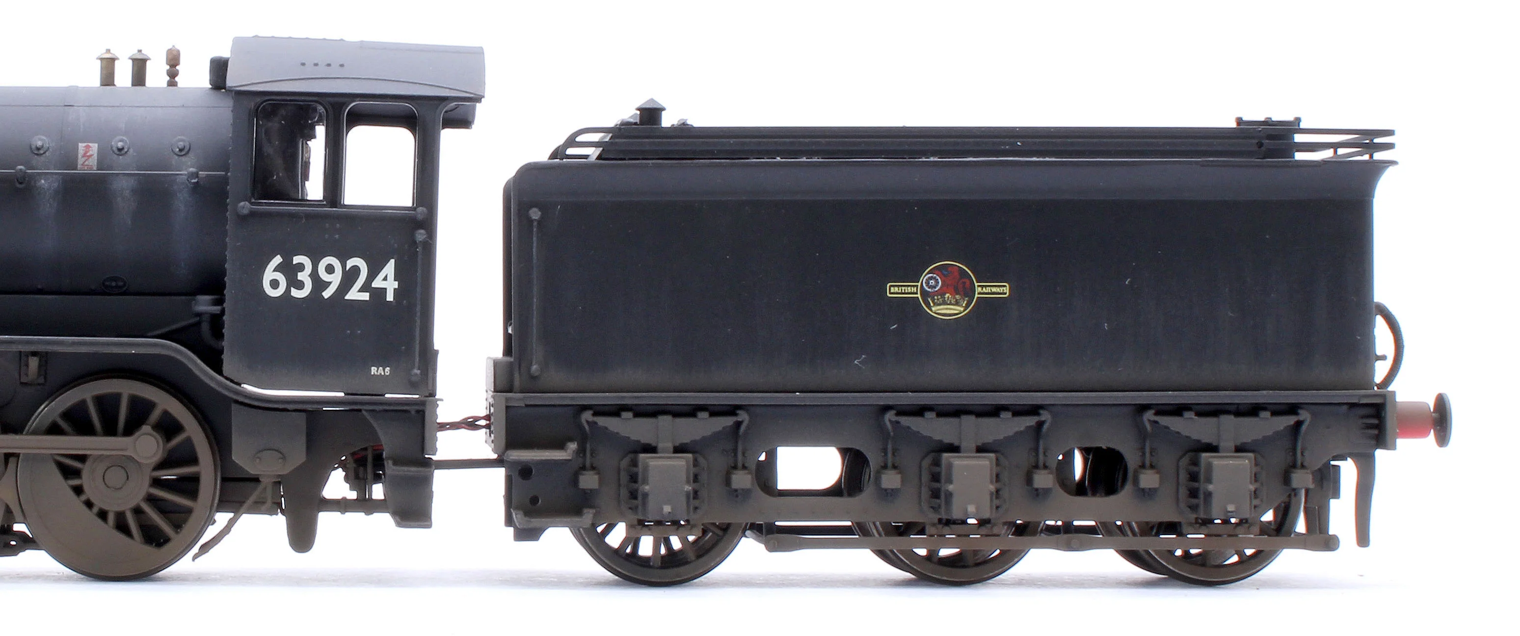 3941W Custom Weathered Class O2/4 'Tango' BR Early Emblem Black No.63924 (LNER Cab/GN Tender) Steam Locomotive - Image 8