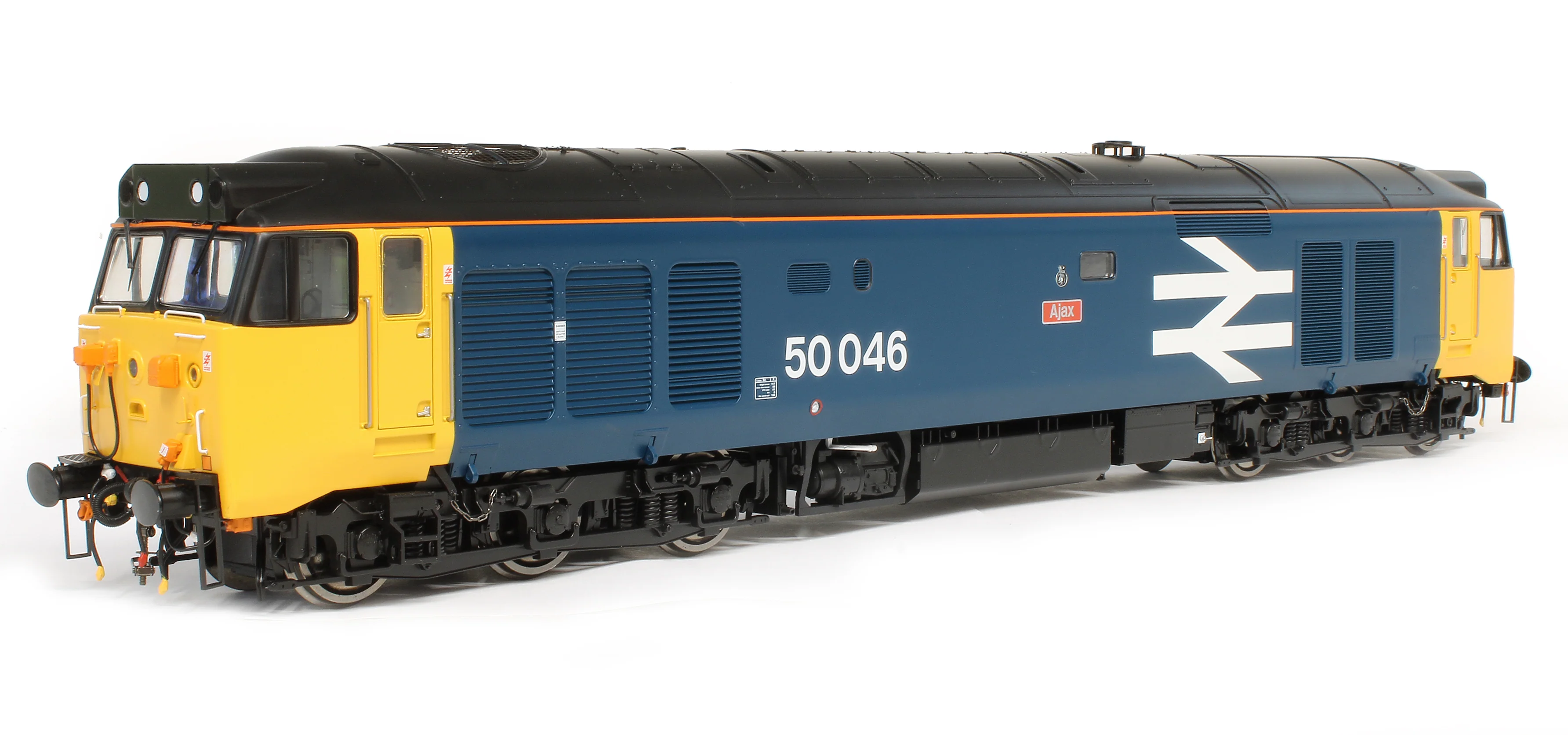 4037 Class 50 046 'Ajax' BR Blue Large Logo (Black Roof) Diesel Locomotive - Image 2