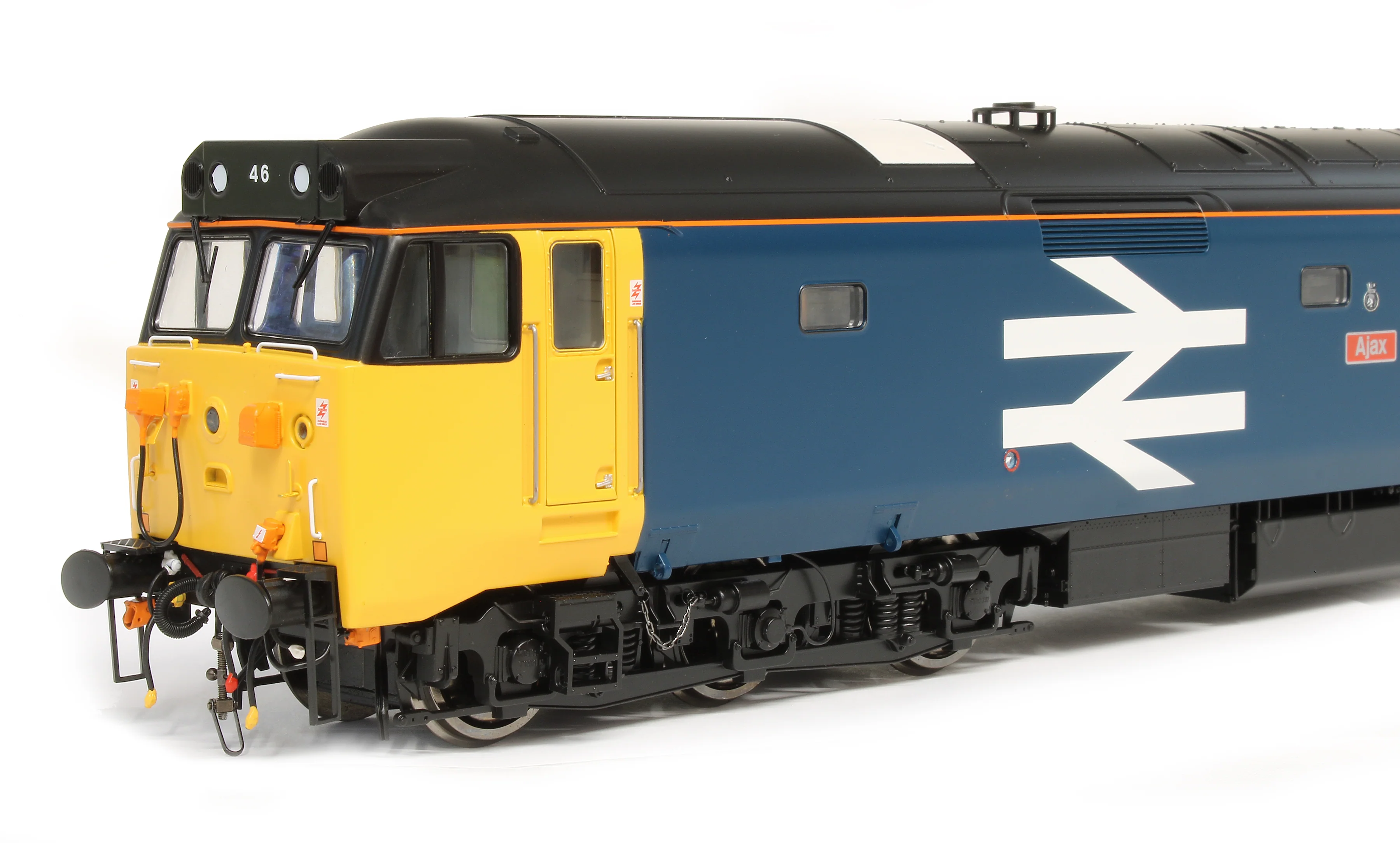 4037 Class 50 046 'Ajax' BR Blue Large Logo (Black Roof) Diesel Locomotive - Image 4
