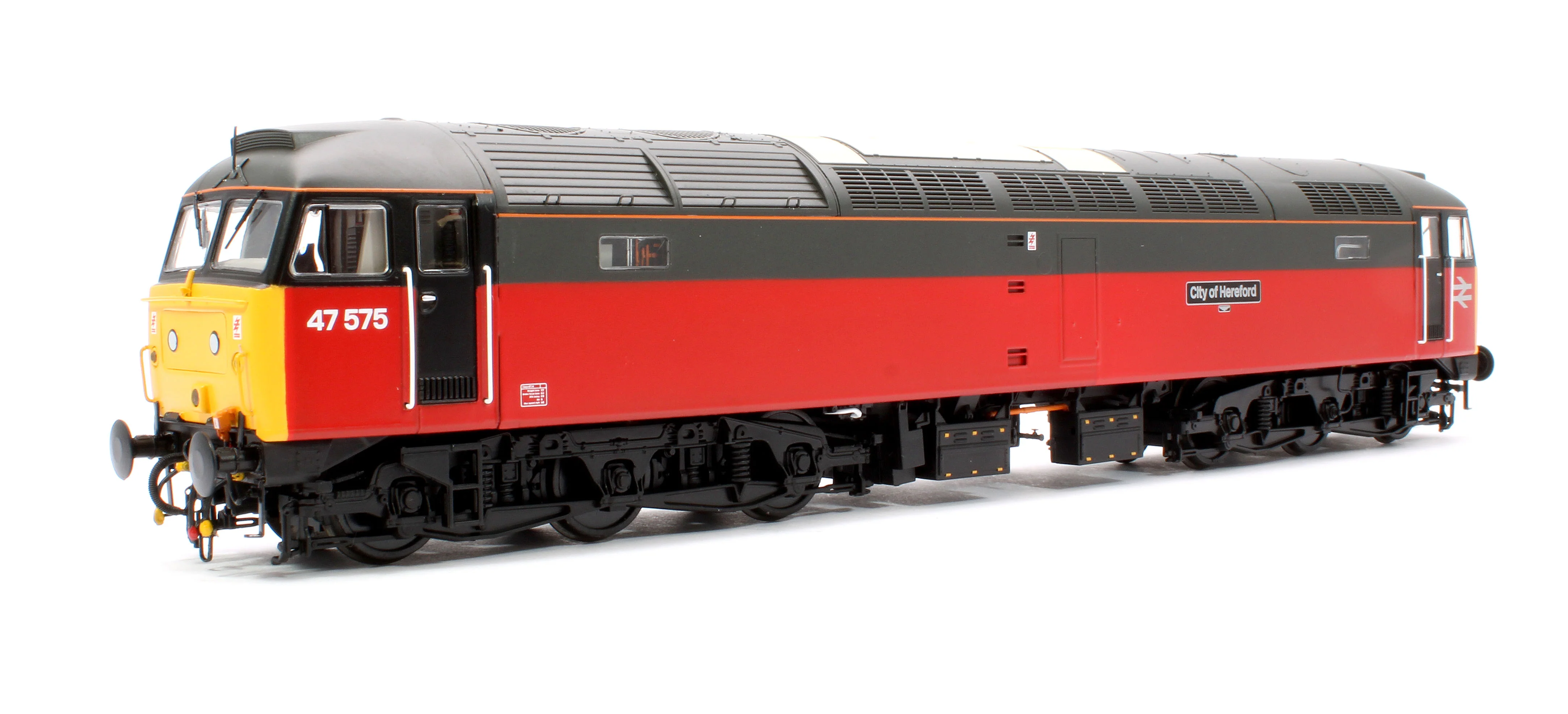 4726 Class 47 575 'City of Hereford' Parcels Red/Grey Diesel Locomotive - Image 3
