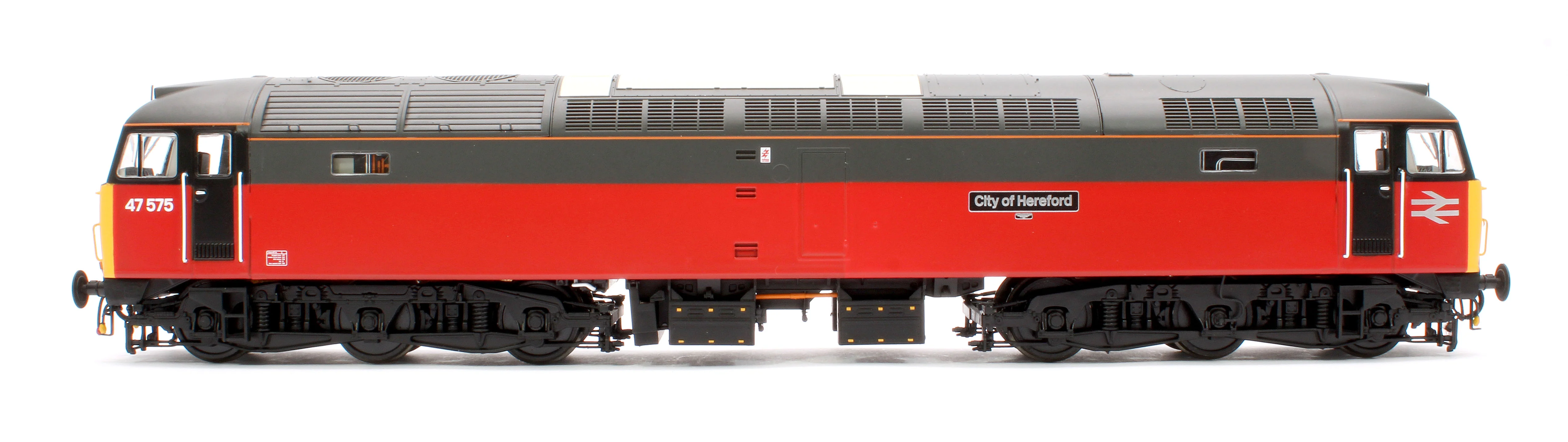 4726 Class 47 575 'City of Hereford' Parcels Red/Grey Diesel Locomotive - Image 5