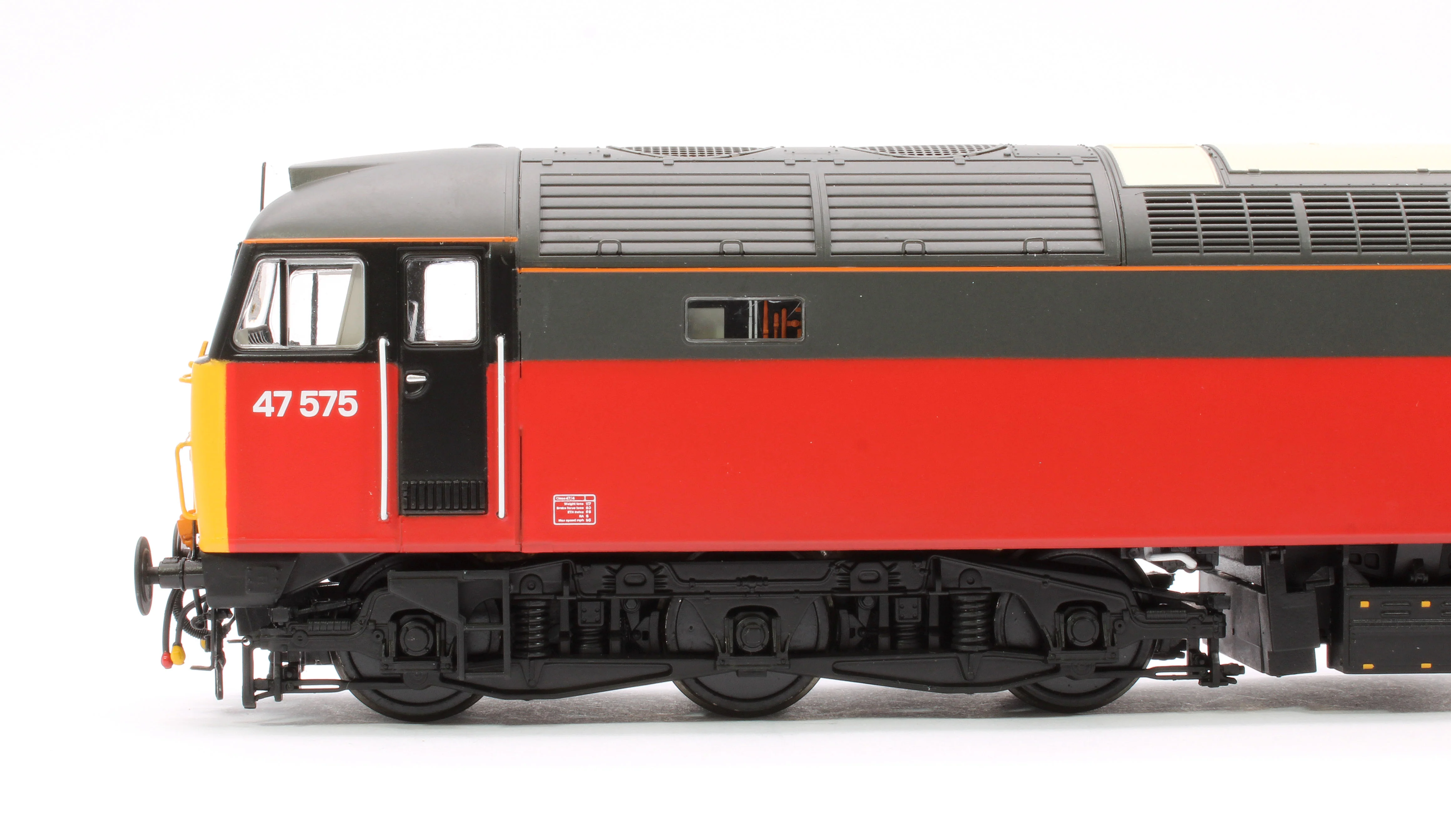 4726 Class 47 575 'City of Hereford' Parcels Red/Grey Diesel Locomotive - Image 6