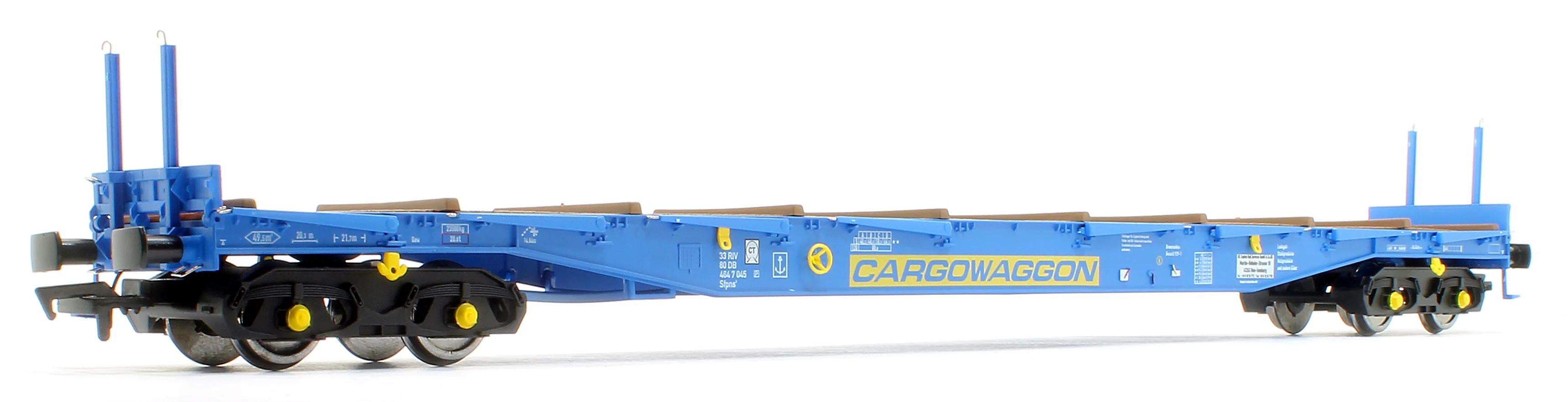 5109 IGA Cargowaggon bogie flat in CARGOWAGGON blue 4647 045