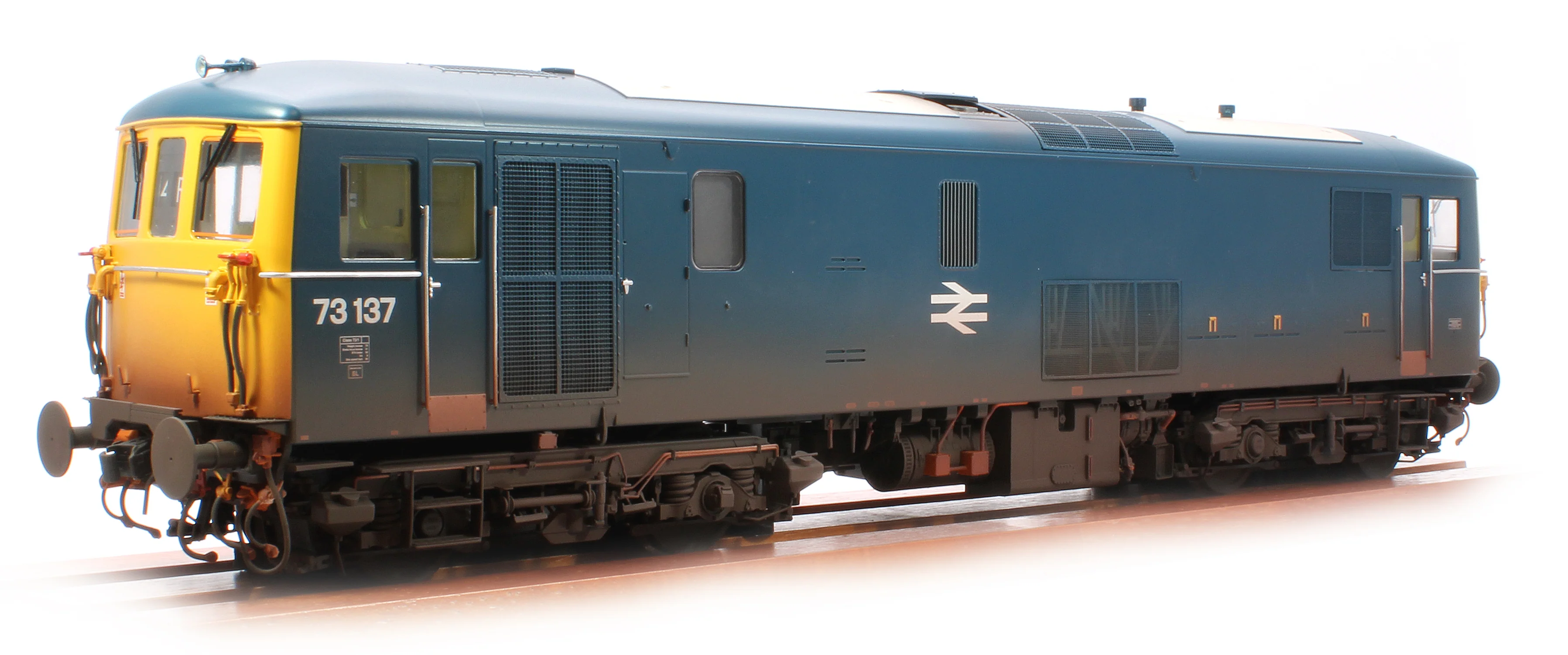 7302 Class 73/1 BR Blue 73137 (full yellow ends) Electro Diesel Locomotive - Lightly Weathered