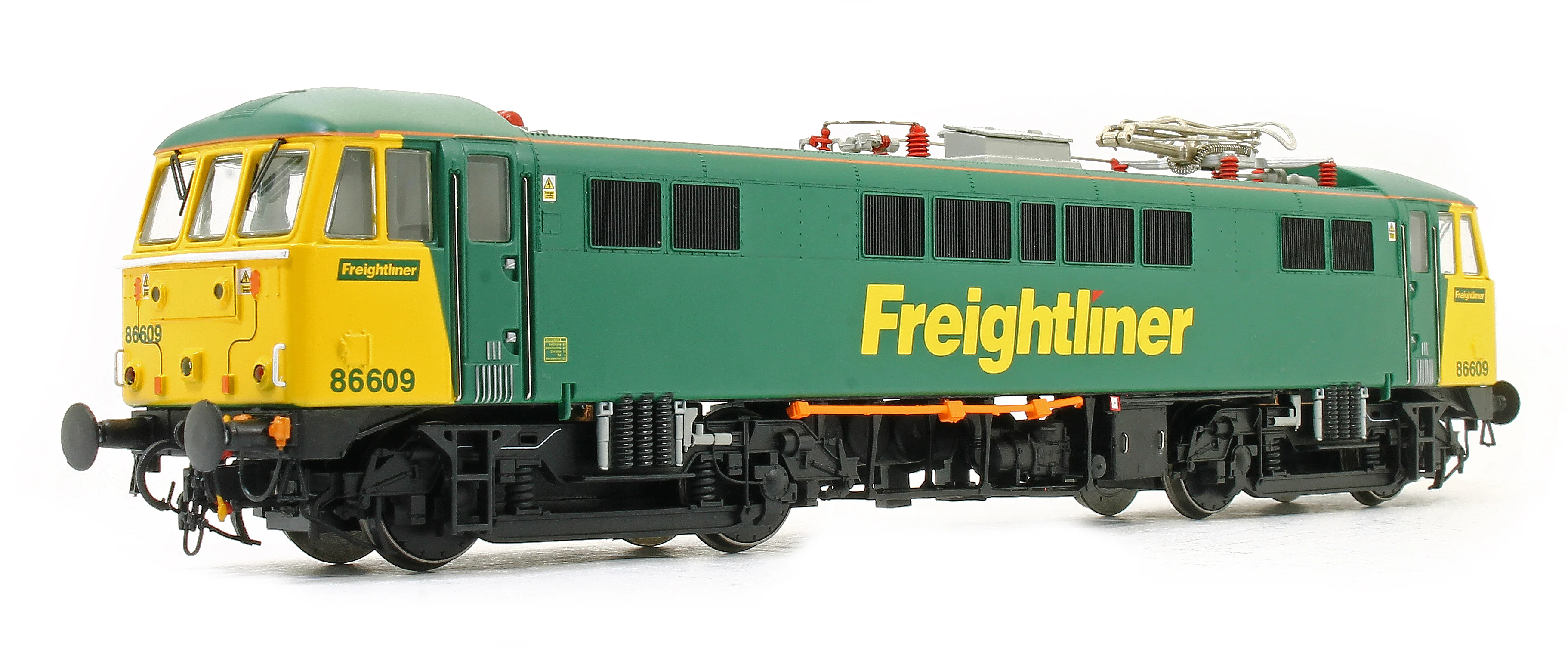 8646 Class 86 609 Freightliner Green/Yellow Electric Locomotive - Image 2