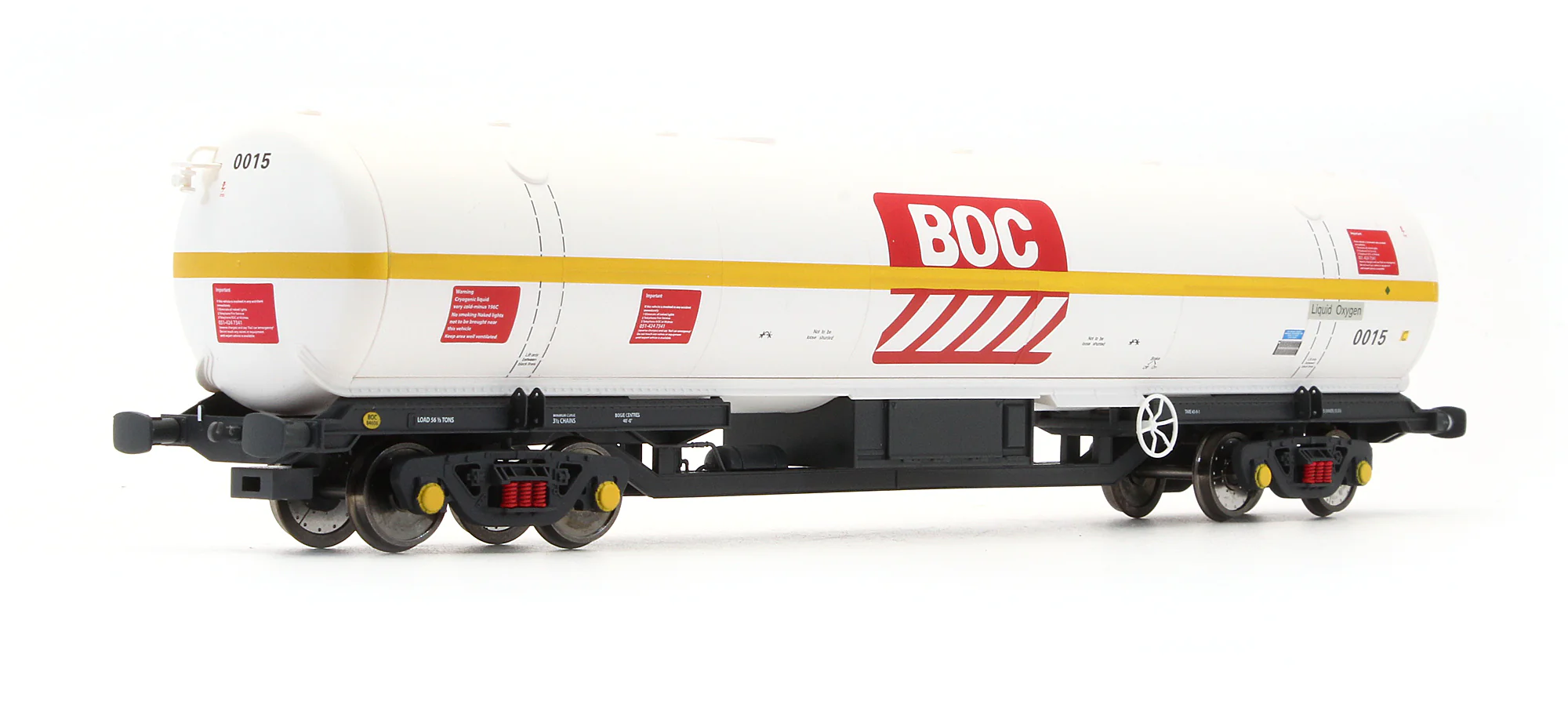 Pre-Owned Olivia-060015 BOC 100 Liquid Oxygen Tank Wagon GPS Bogies