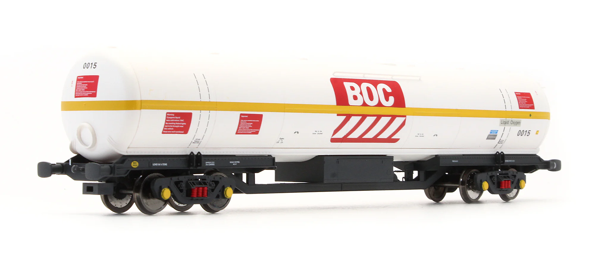 Pre-Owned Olivia-060015 BOC 100 Liquid Oxygen Tank Wagon GPS Bogies - Image 2