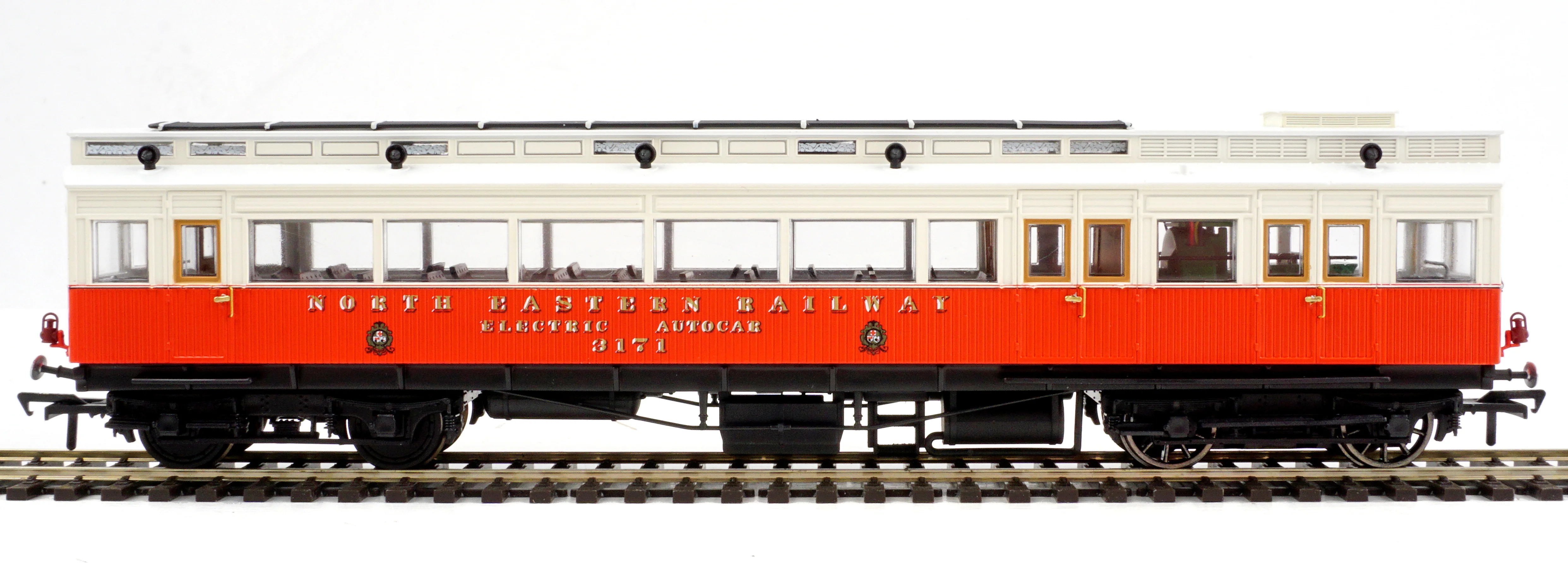North Eastern Railway Electric Autocar No.3171 Red/Cream (1904-30) - Image 2