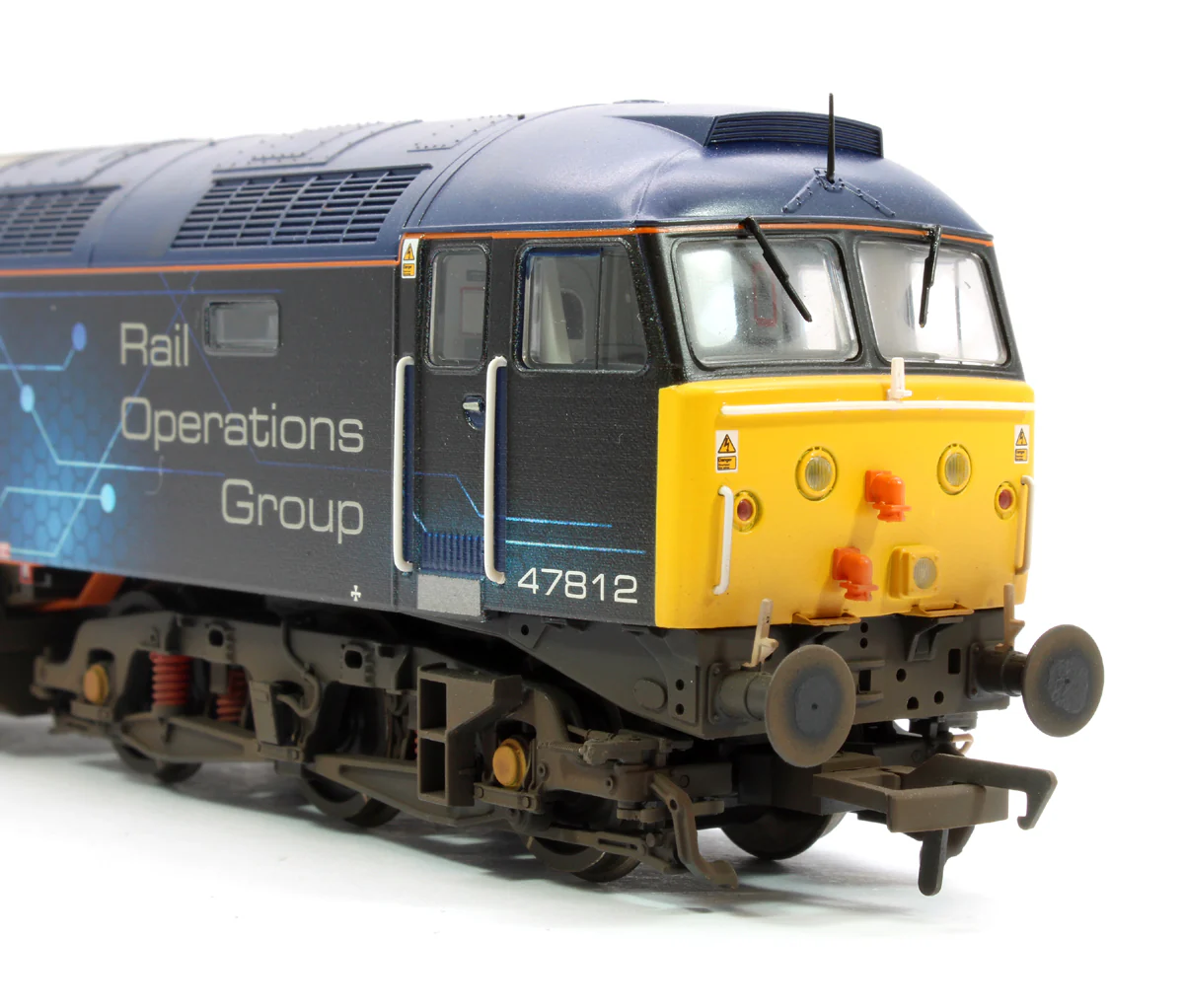35-412ZDW Highly Detailed Weathered Class 47/4 47812 Rail Operations Group (ROG) Diesel Locomotive - Image 7