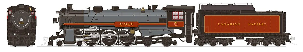 601516 HO H1b 4-6-4 Hudson CPR "Empress": #2816 Excursion - DCC Sound