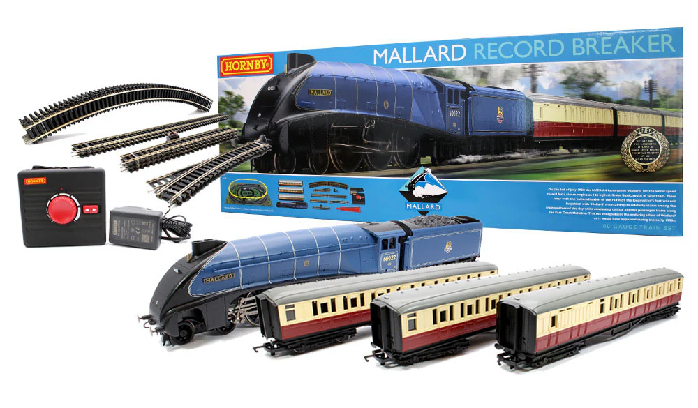 R1282M Class A4 4-6-2 Mallard Record Breaker BR Blue Train Set