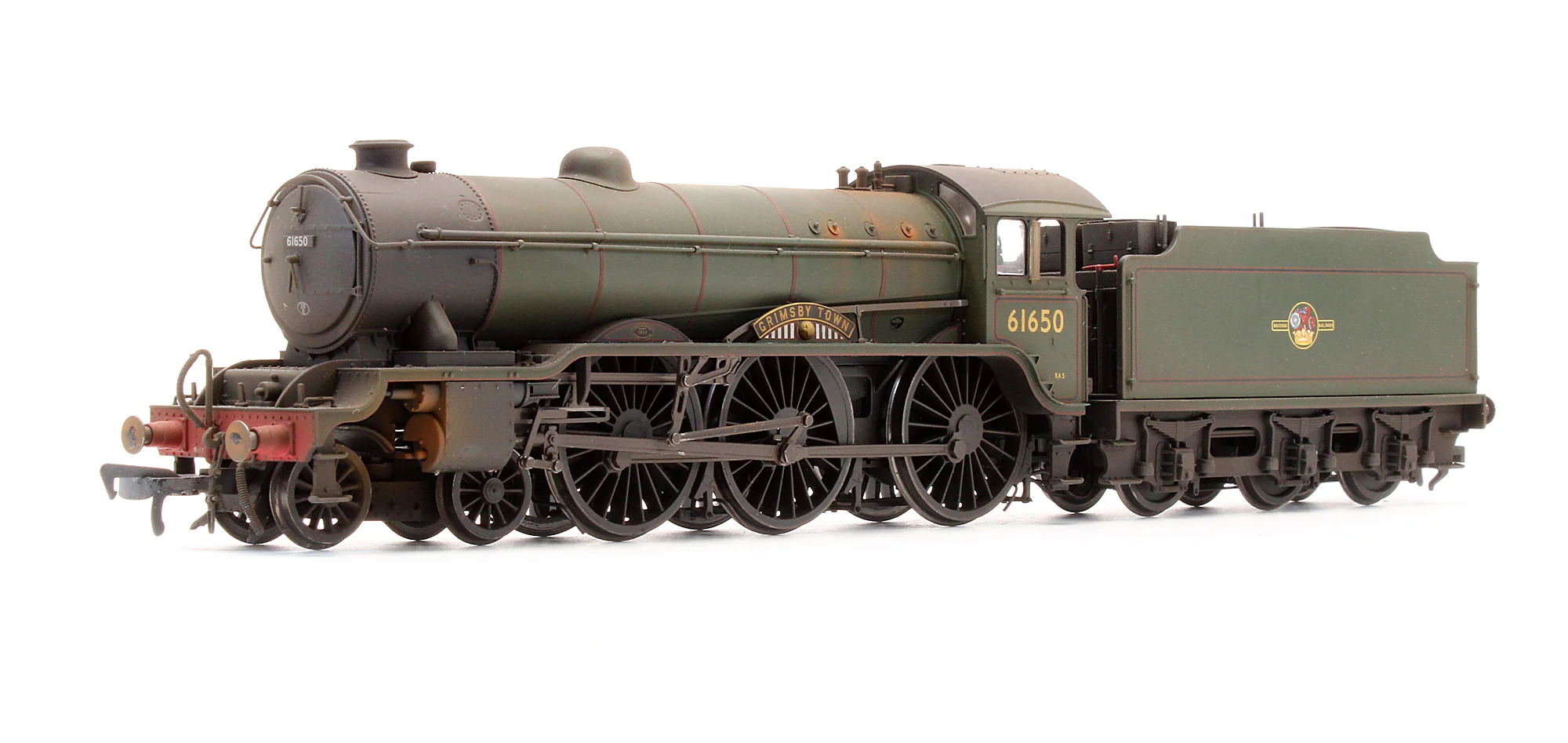 R2922X Pre-Owned BR 4-6-0 Class B17/6 'Grimsby Town' 61650 Steam Locomotive - Custom Weathered