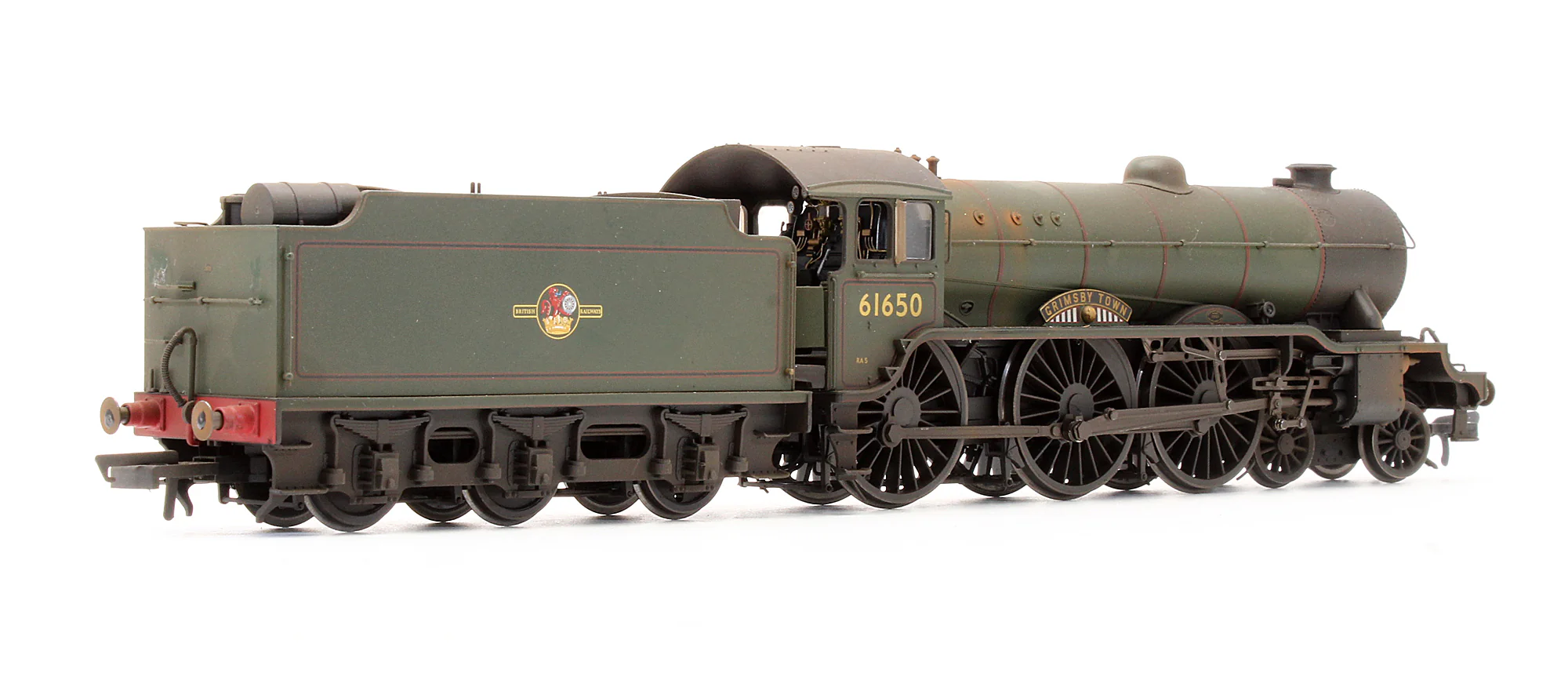 R2922X Pre-Owned BR 4-6-0 Class B17/6 'Grimsby Town' 61650 Steam Locomotive - Custom Weathered - Image 2