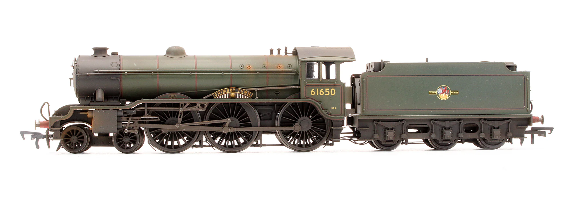 R2922X Pre-Owned BR 4-6-0 Class B17/6 'Grimsby Town' 61650 Steam Locomotive - Custom Weathered - Image 4