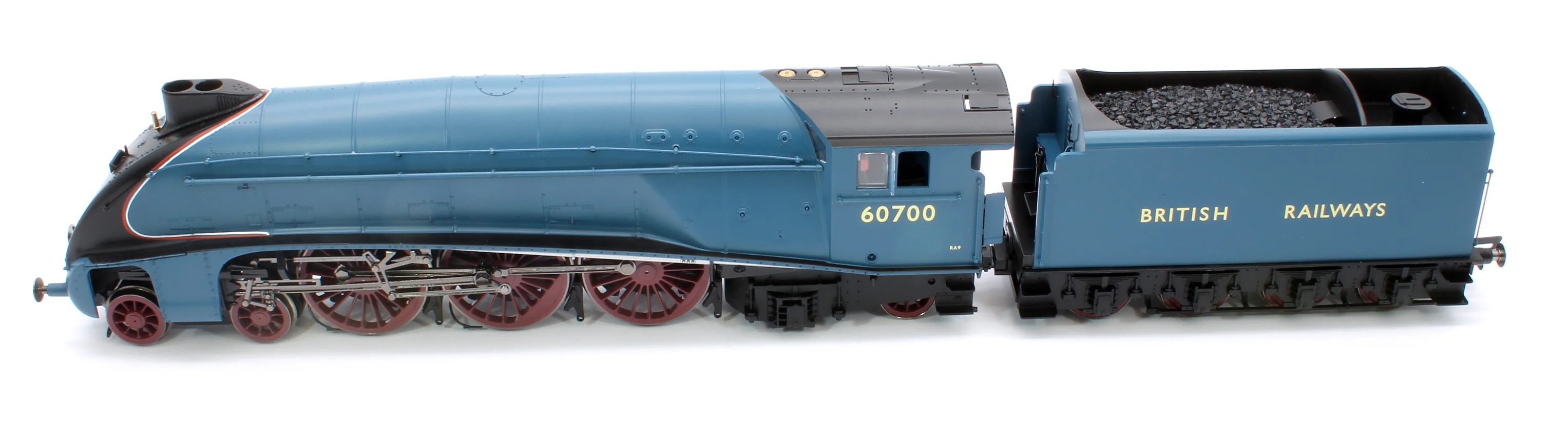 R30125 W1 Class 'Hush Hush' Streamlined 4-6-4 BR Garter Blue '60700' Steam Locomotive - Image 11